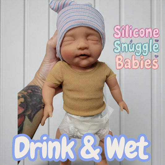 Drink and Wet Silicone Baby Doll 14 inch "Phoebe" or "Phillip"