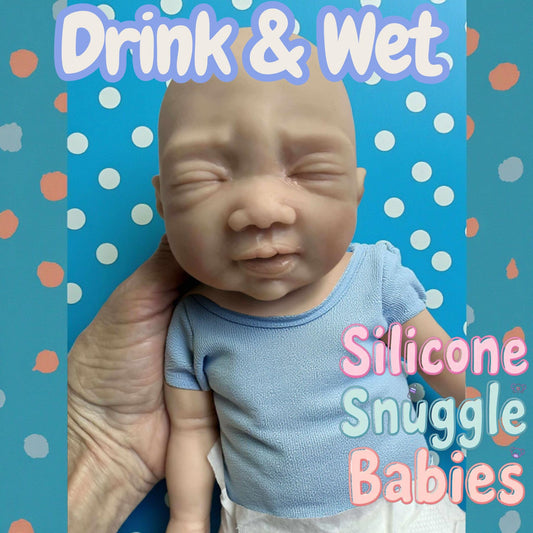 Drink and Wet Boy Silicone Baby Doll 12 inch "Oliver"
