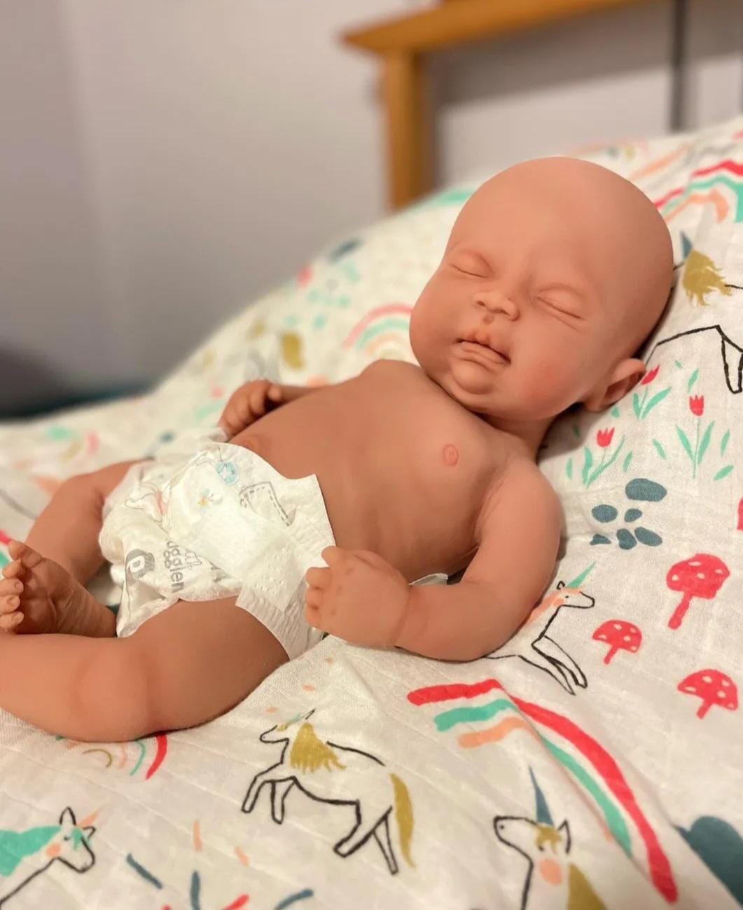 Full Body Silicone Baby Doll 16 inch "Abigail" or "Abraham"
