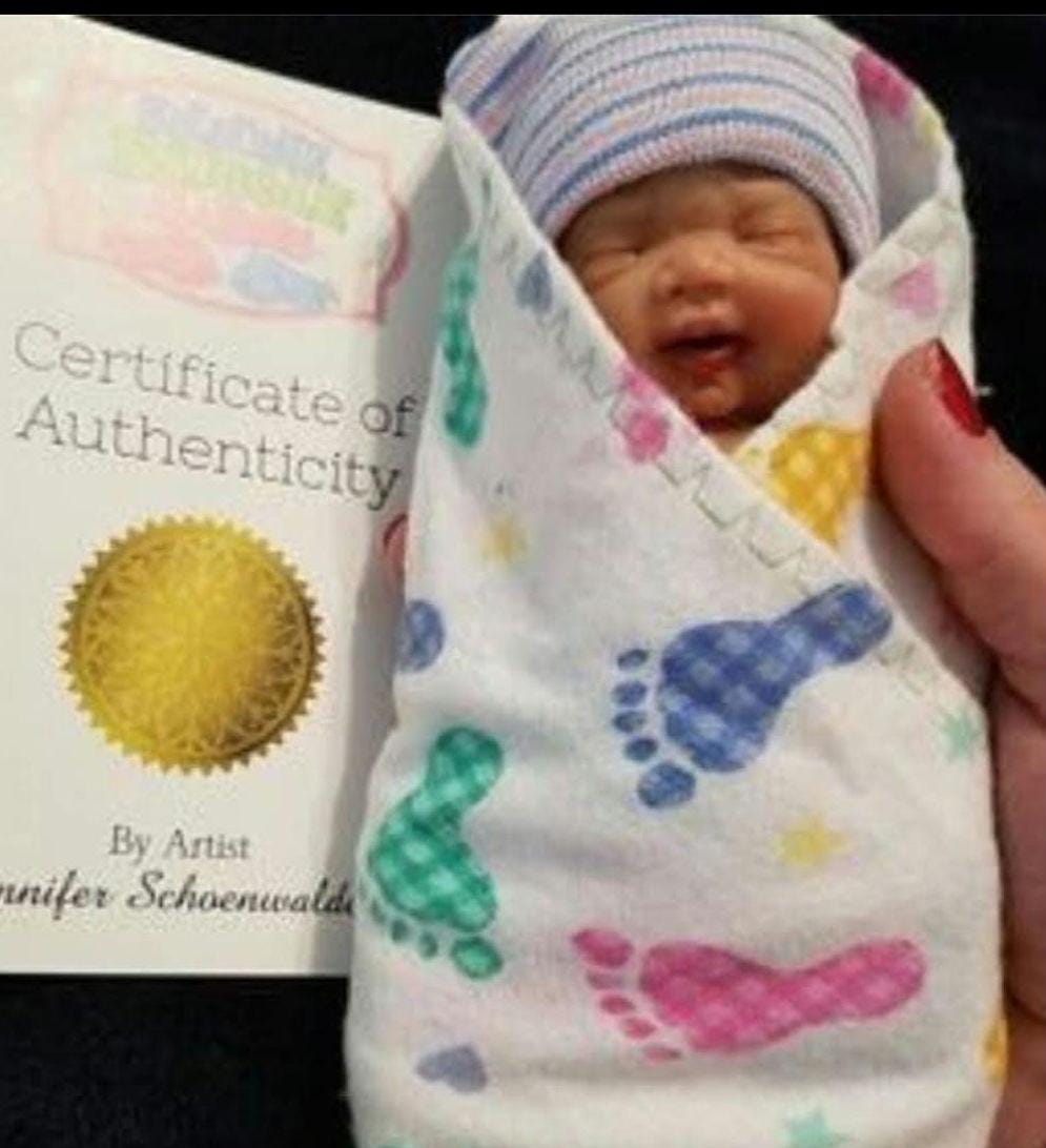 Handmade 8" Silicone Baby Doll - Skyler with Enhanced Realism Edition