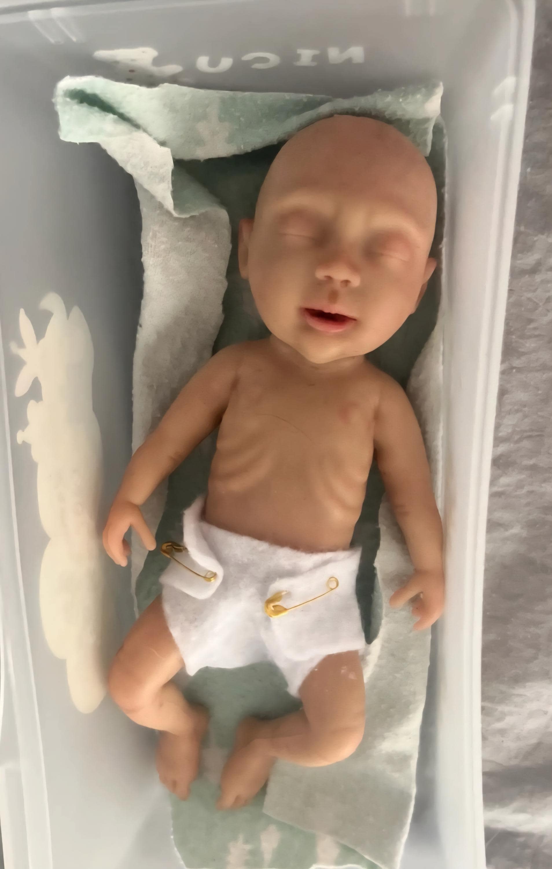 Silicone Girl Baby Doll 7 inch "Penelope" Enhanced Realism Edition