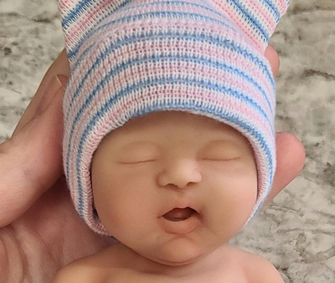 Full Body Silicone Baby Doll 7 inch Girl "Jada"