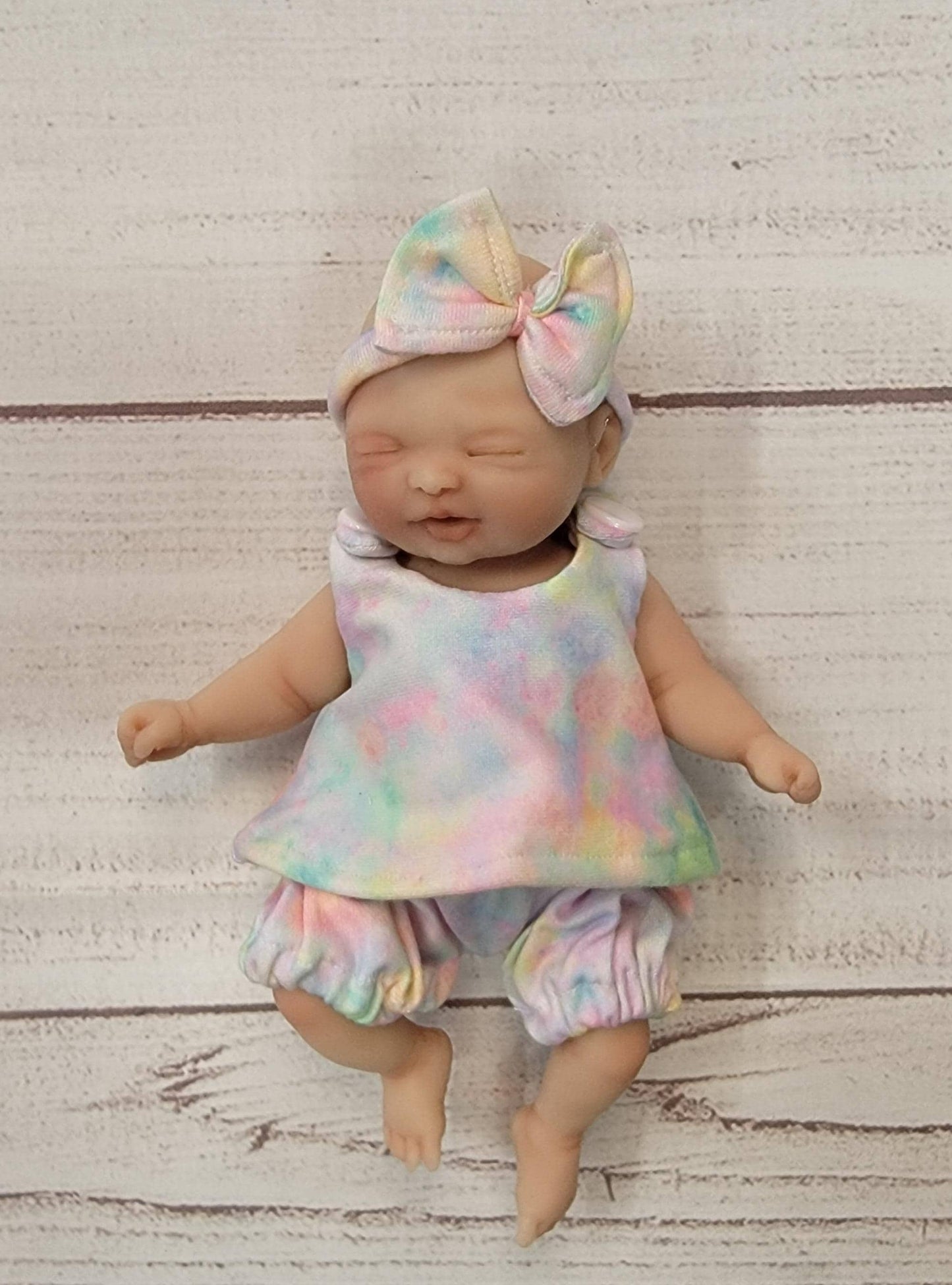 Drink and Wet Silicone Baby Girl Doll 7 inch "Kayla"
