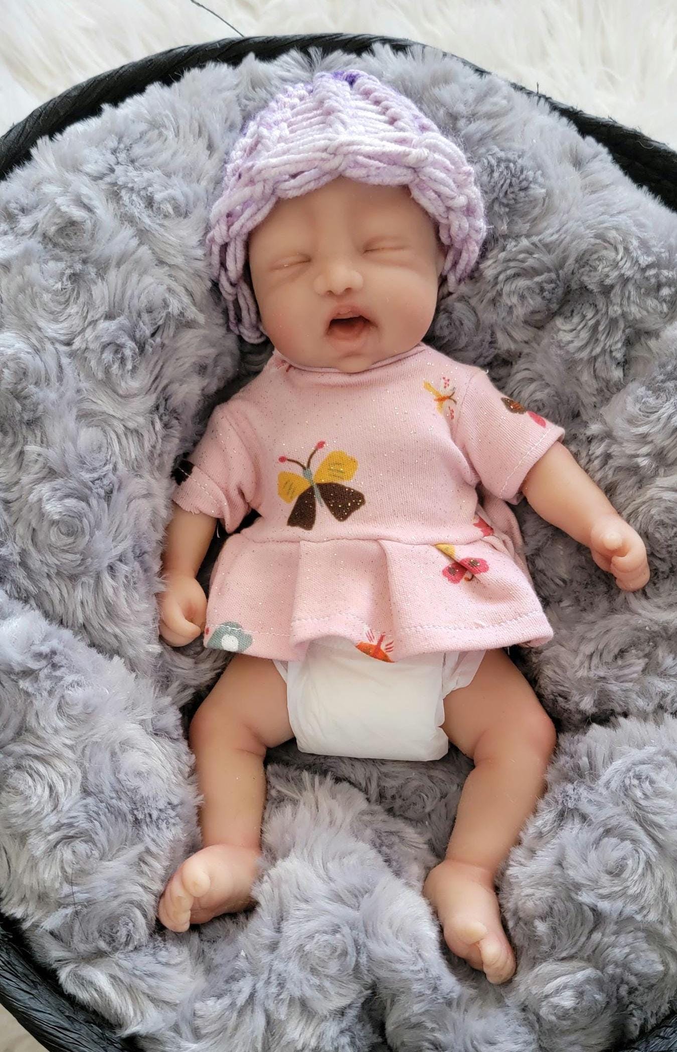 Full Body Silicone Baby Doll 9.5 inch "Harper"