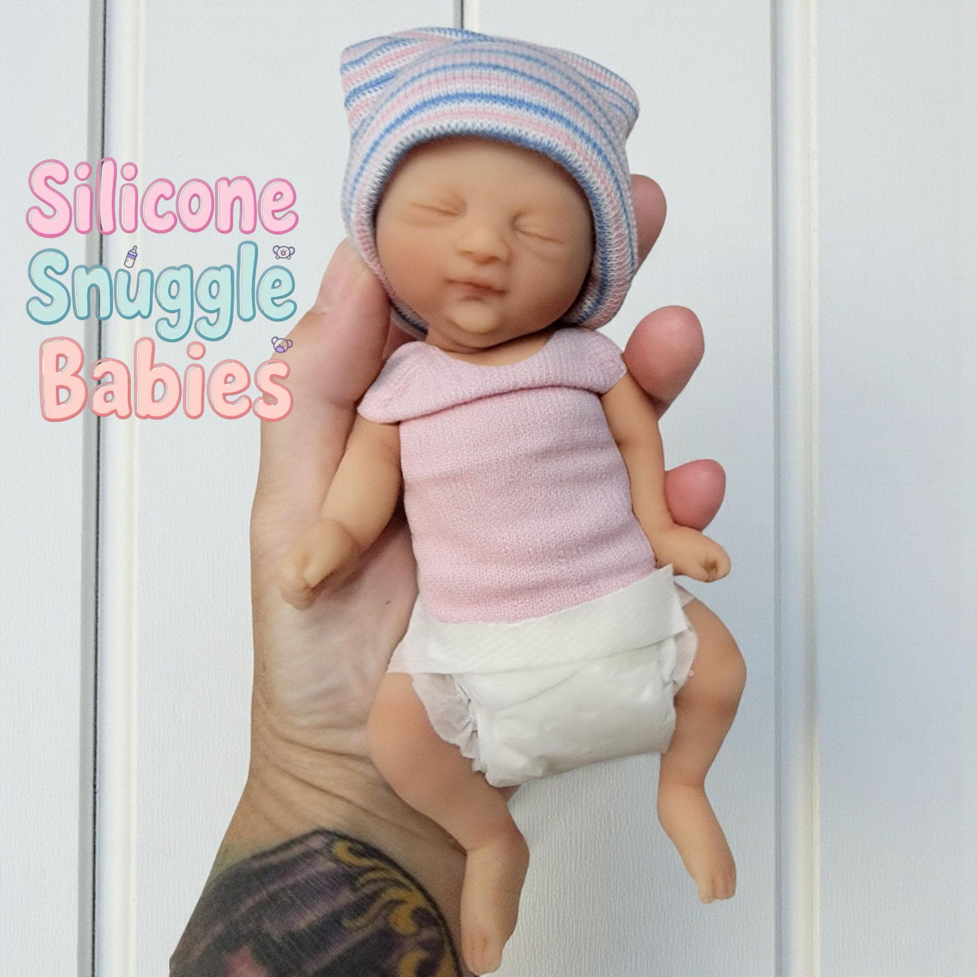 Full Body Silicone Reborn Baby Doll 6 inches "Tobi"
