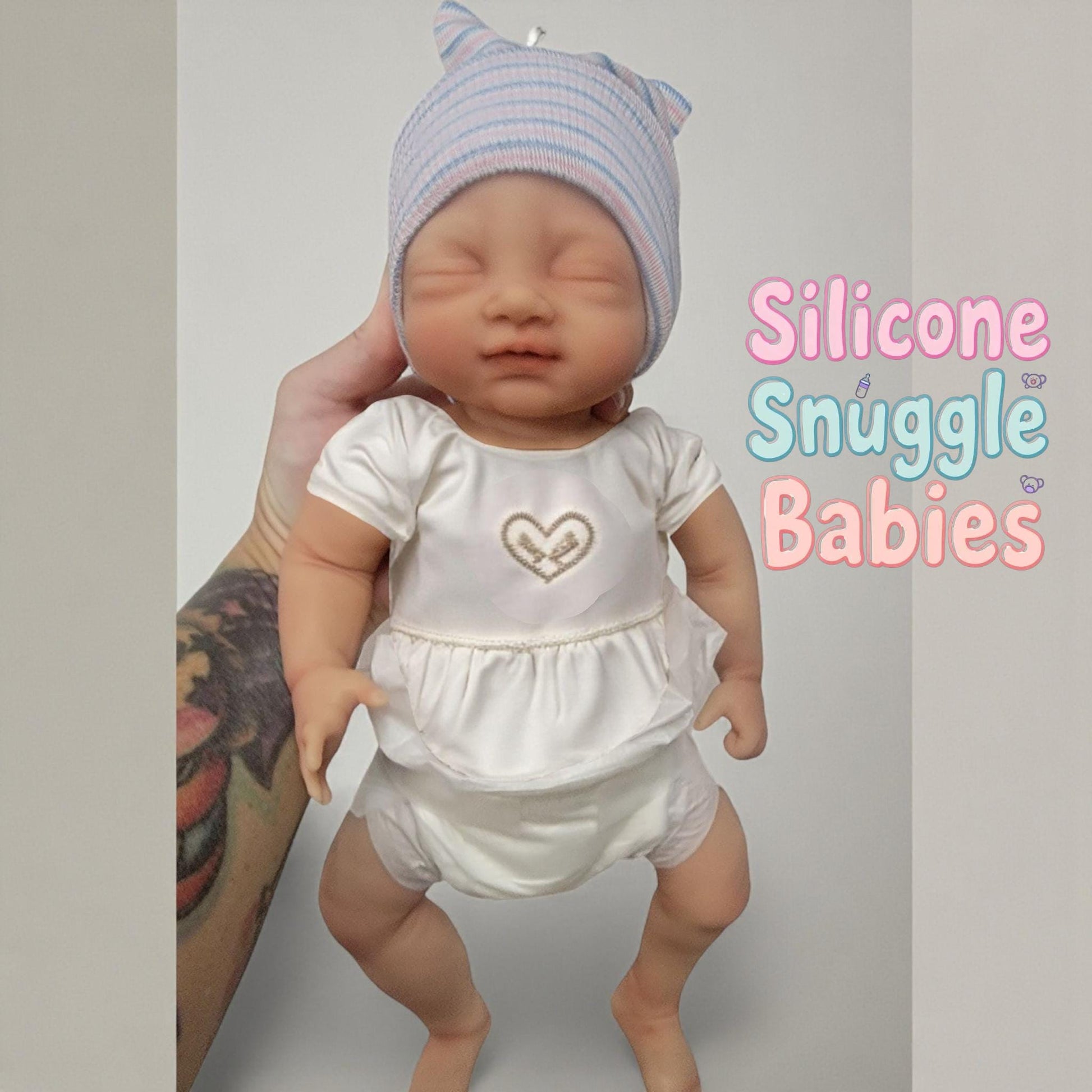 Full Body Silicone Baby Doll 14 inch "Tabitha" or "Tony"