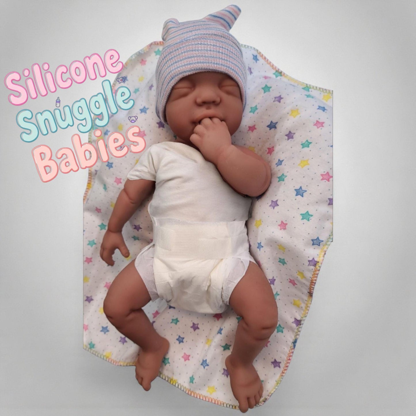 Full Body Silicone Baby Doll 16 inch "Sasha" or "Sam" Newborn