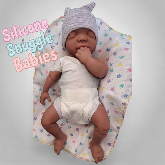 Full Body Silicone Baby Doll 16 inch "Sasha" or "Sam" Newborn