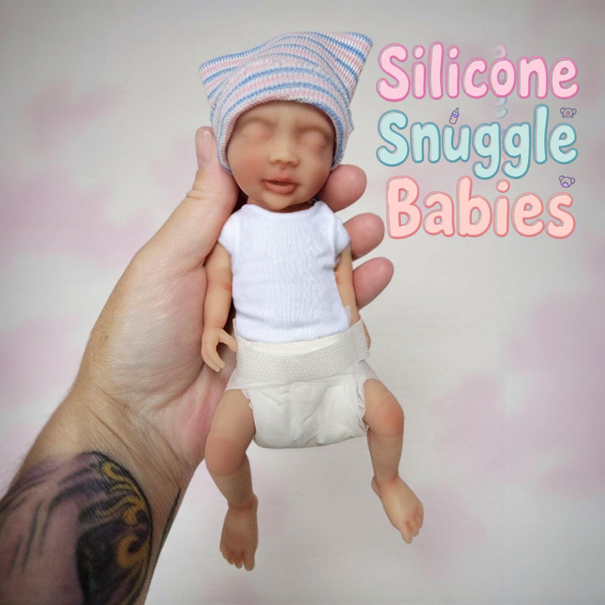 Full Body Silicone Baby Doll 7 inch "Penelope"