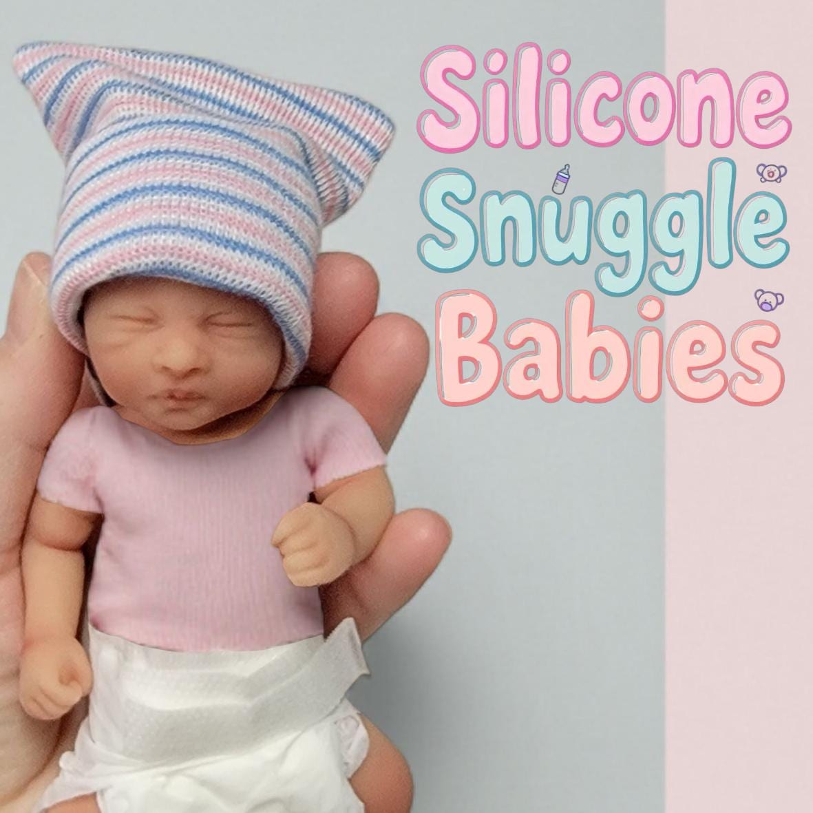 Full Body Silicone Baby Doll 6 inch Girl "Blake"