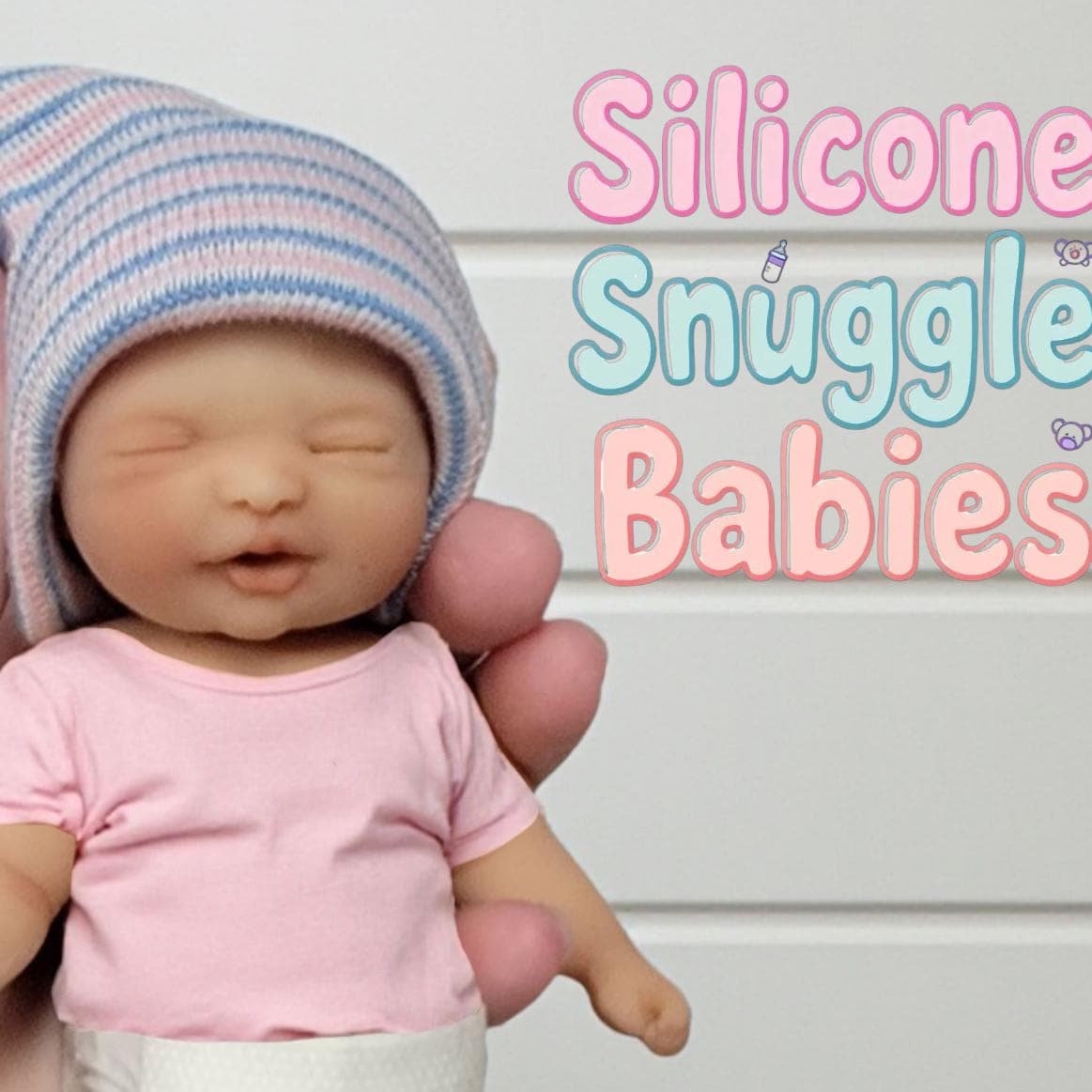Full body Silicone Baby Girl Doll 7 inch "Kayla"