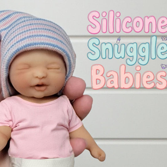 Full body Silicone Baby Girl Doll 7 inch "Kayla"