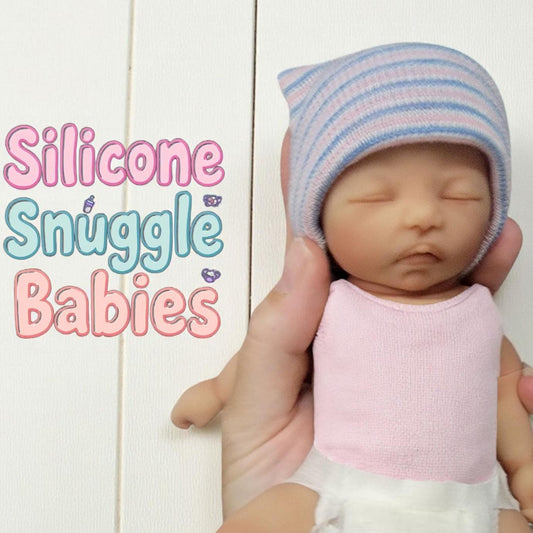 Full Body Silicone Baby Doll 8 inch "Izzy"
