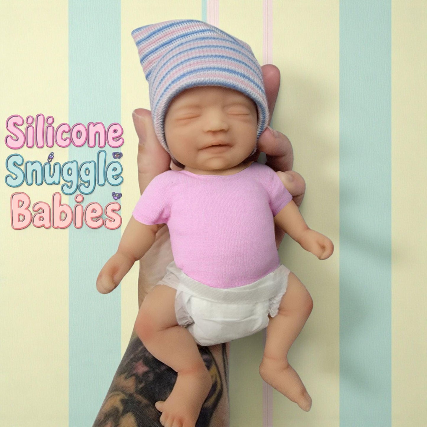 Full Body Silicone Baby Doll 7 inch " Madison or Matthew"