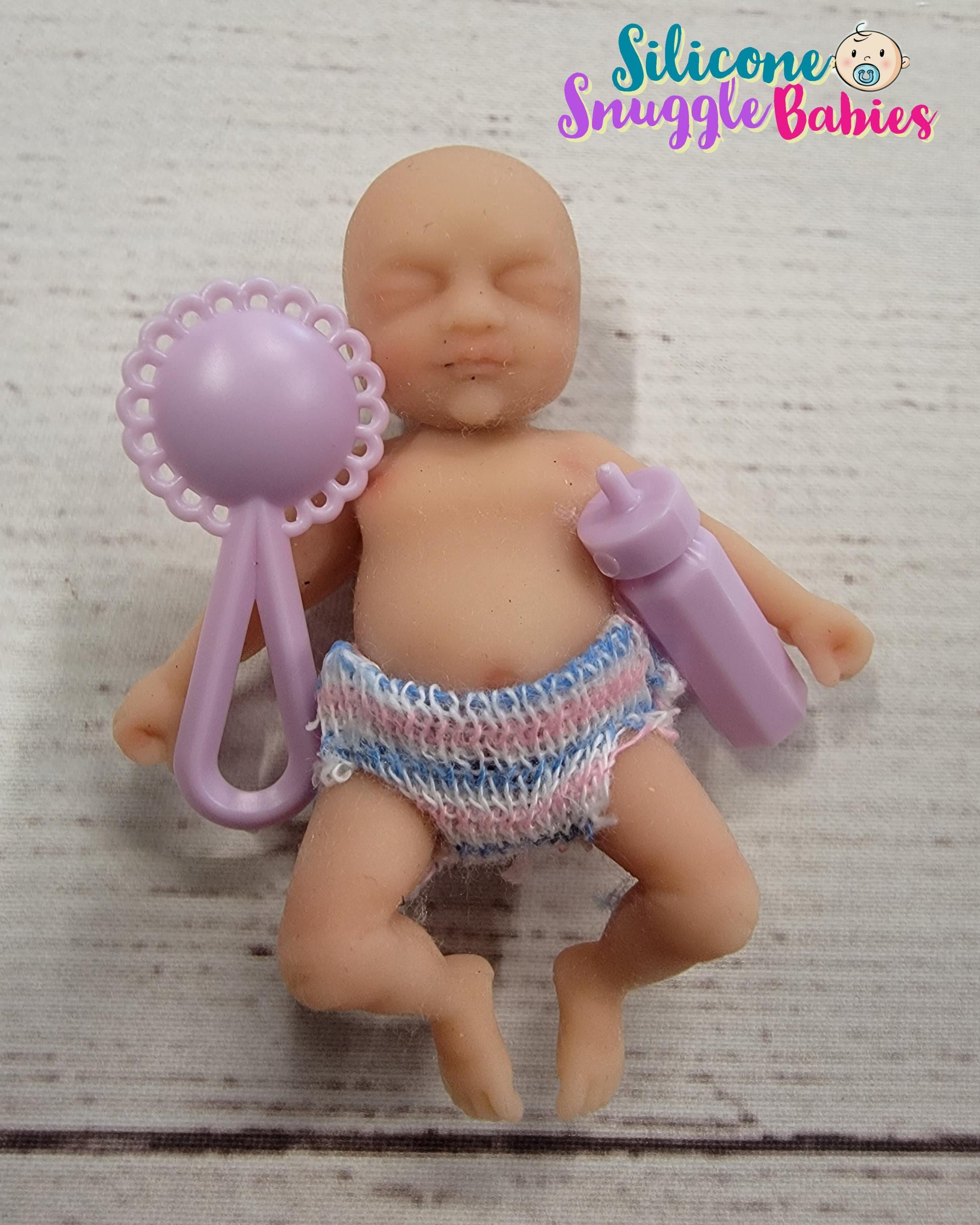 Authentic 2.5" Silicone Baby Doll "Bailey" Enhanced Realism Edition Handmade by Artist