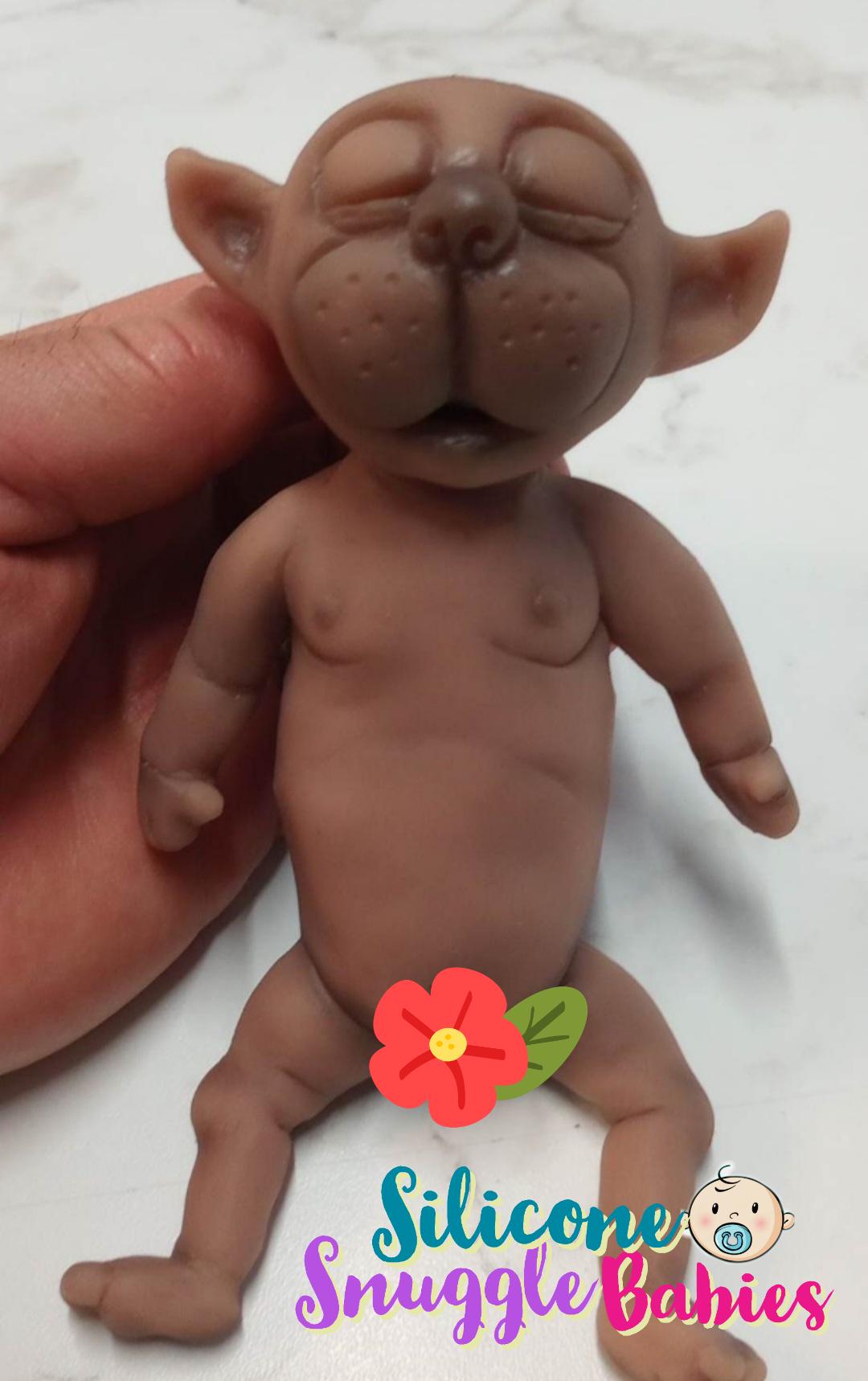 7" Werewolf Silicone Baby Doll "Wooby"