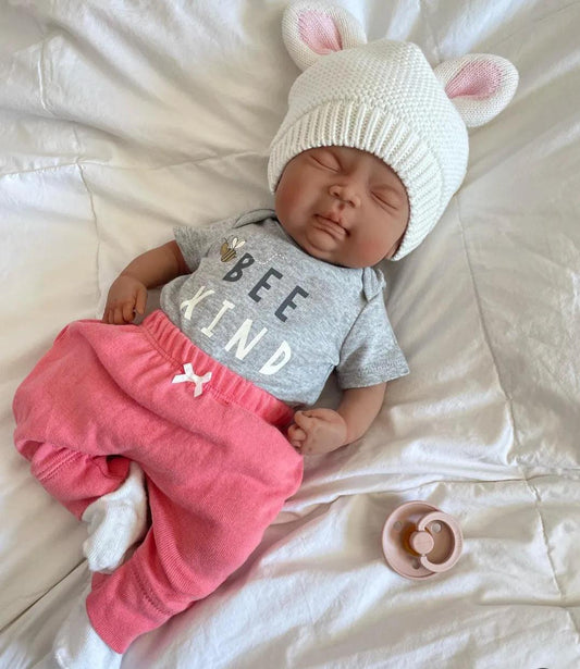 Authentic 16" Silicone Baby Doll - Abigail or Abraham Enhanced Realism Edition Handmade by Artist