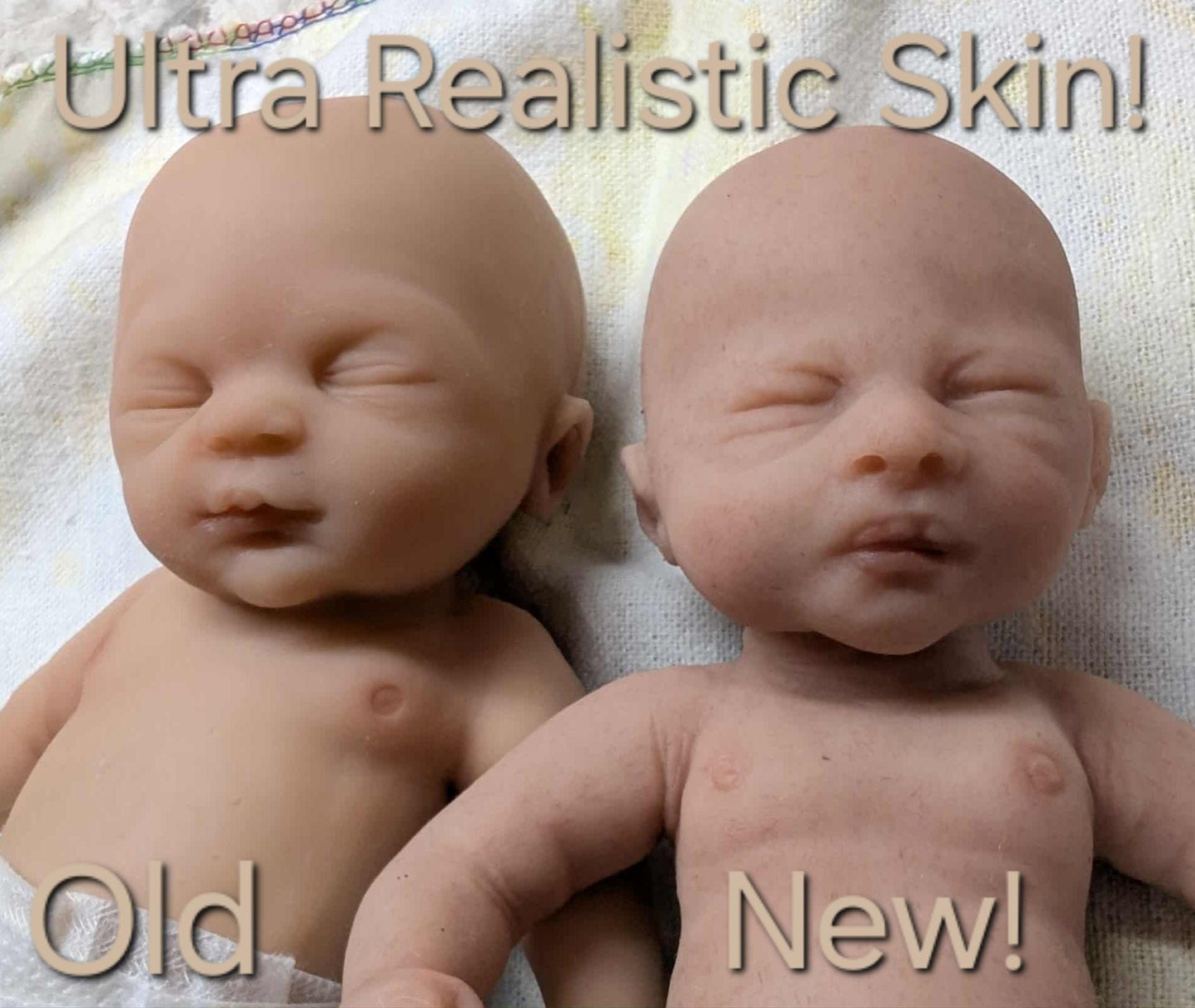 Handmade 8" Silicone Baby Doll - Skyler with Enhanced Realism Edition
