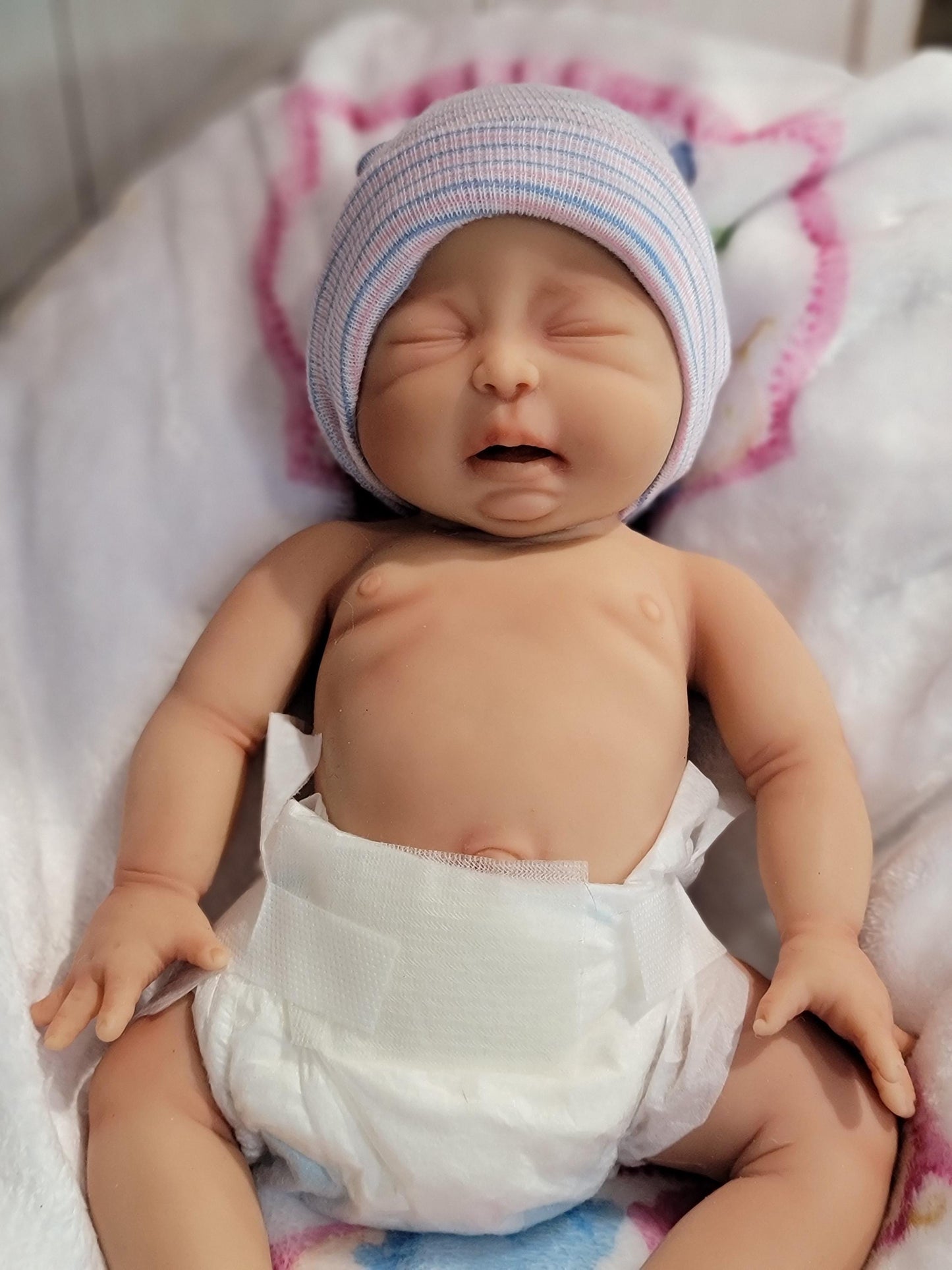 Silicone baby Doll 14 inch Boy or Girl "Lincoln" or "Liberty"