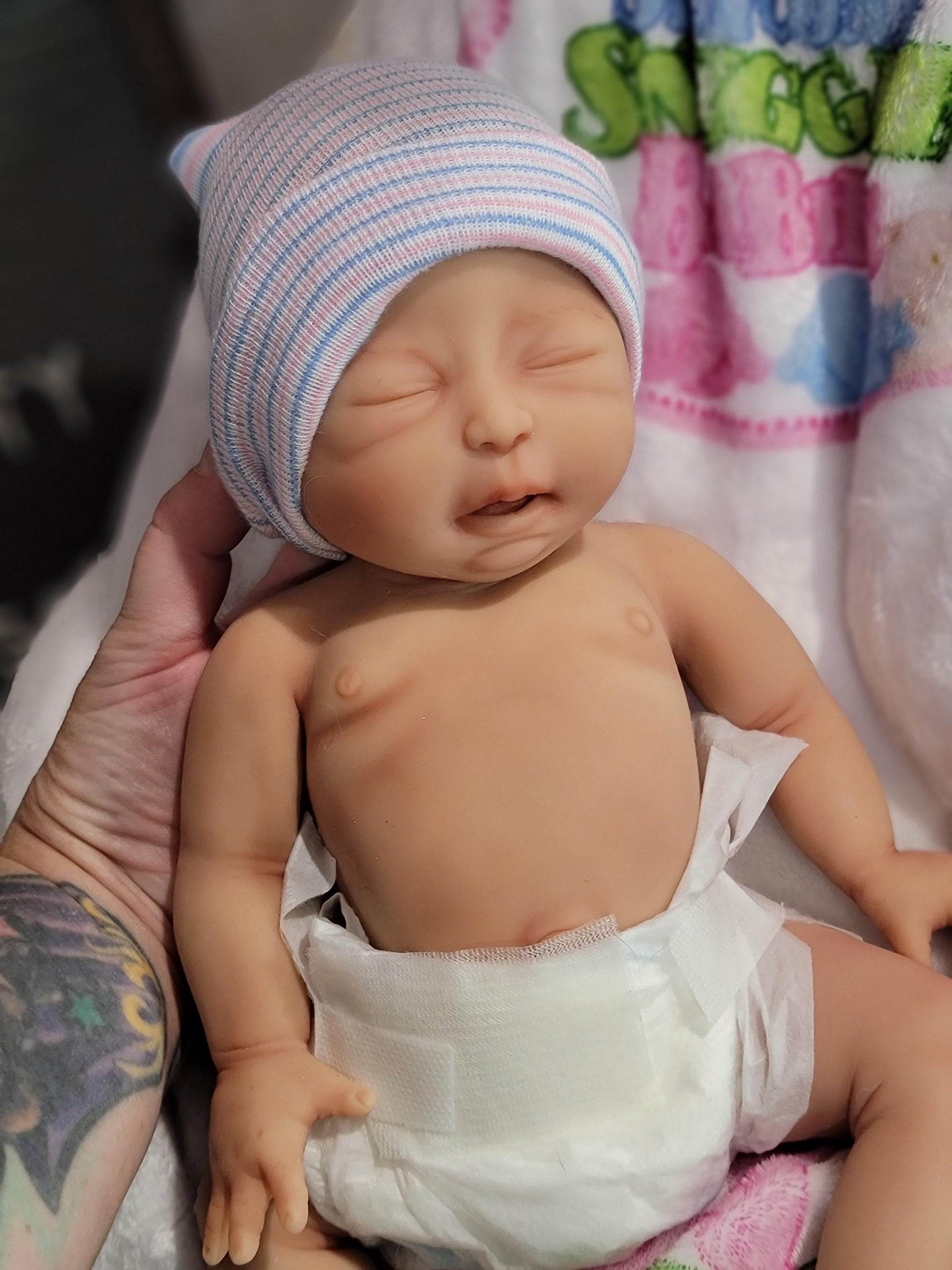 Silicone baby Doll 14 inch Boy or Girl "Lincoln" or "Liberty"