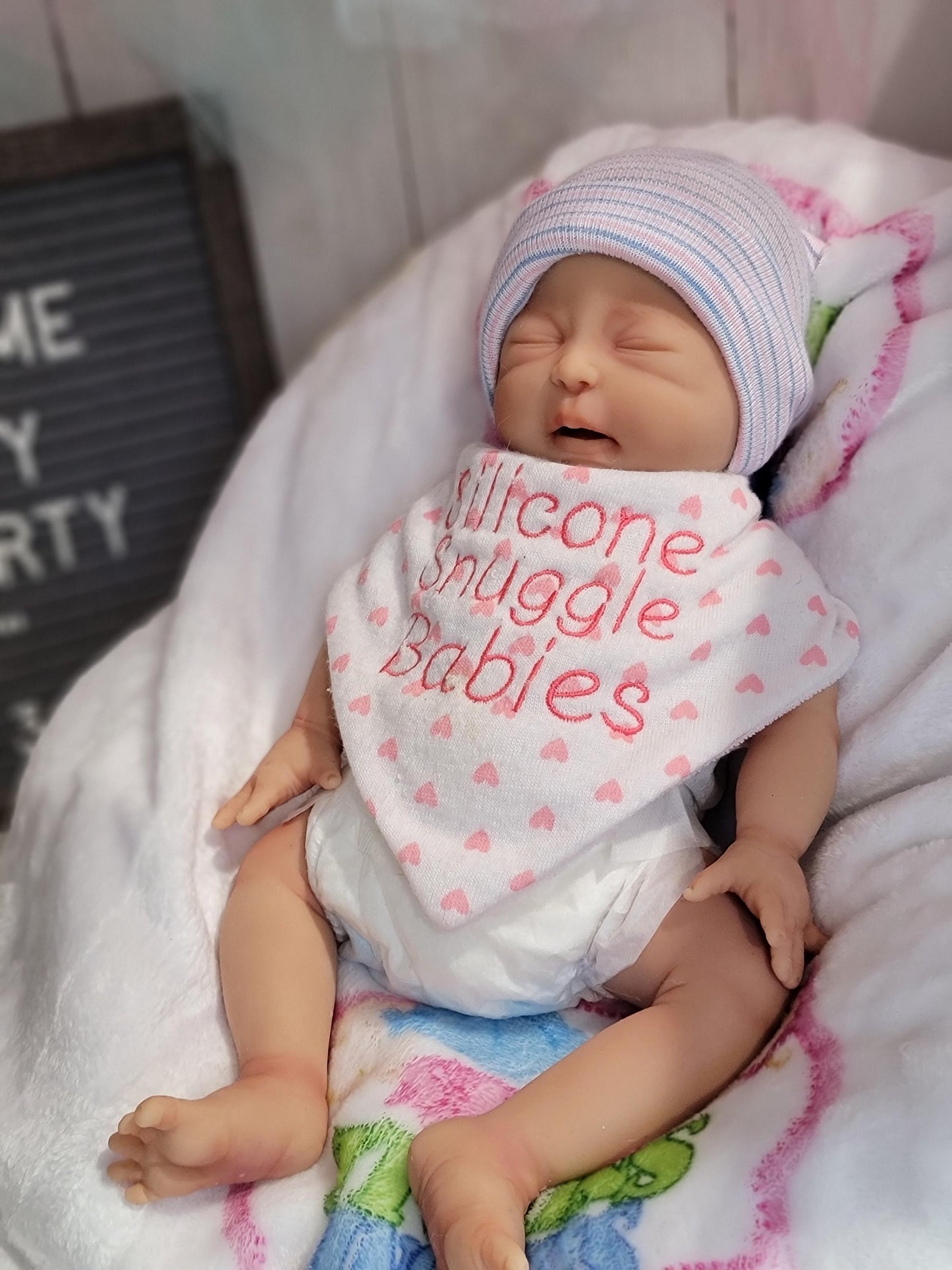 Silicone baby Doll 14 inch Boy or Girl "Lincoln" or "Liberty"