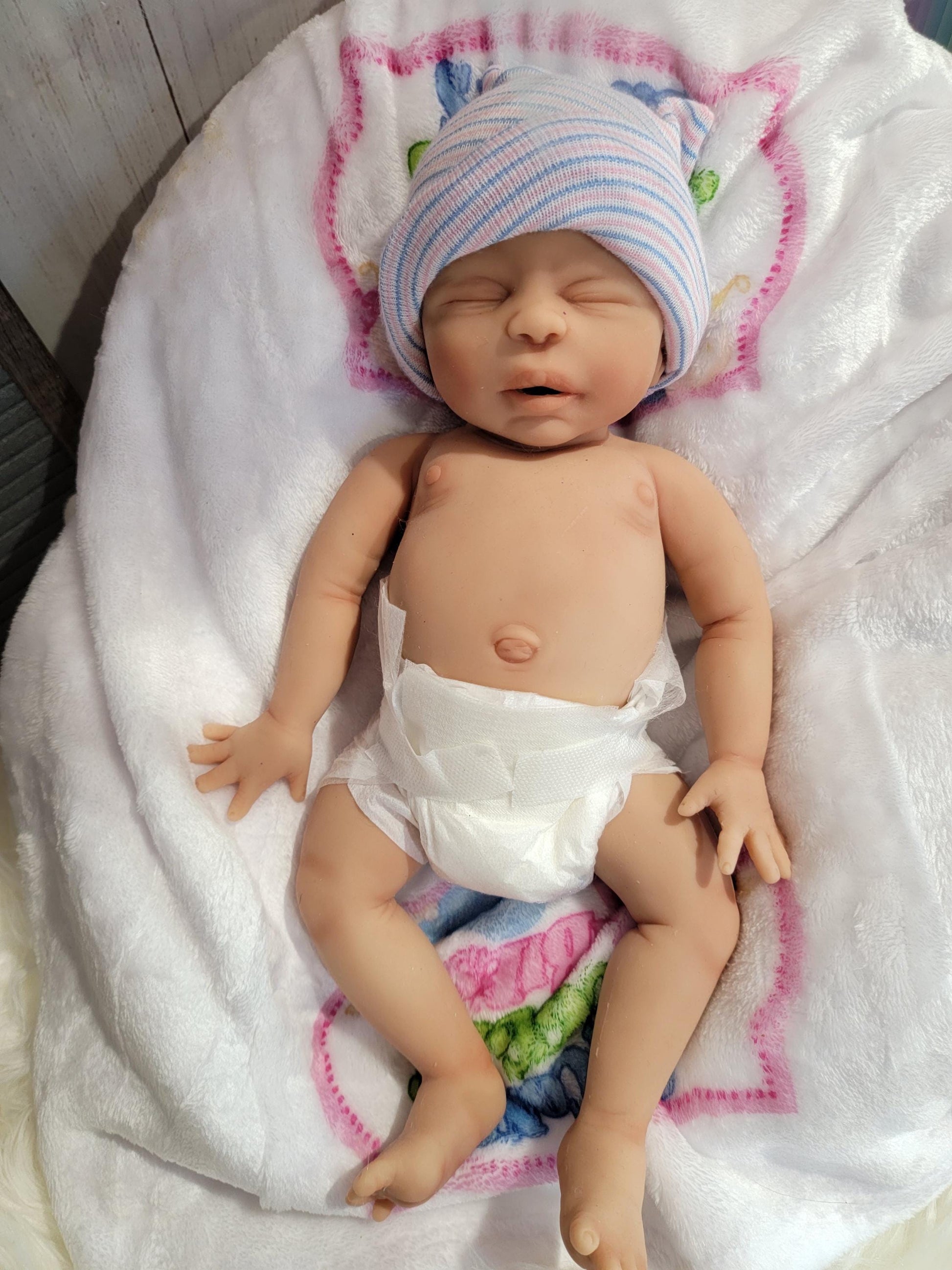 Handmade 14" Silicone Baby Doll "Sabrina" or "Sebastian" Enhanced Realism Edition
