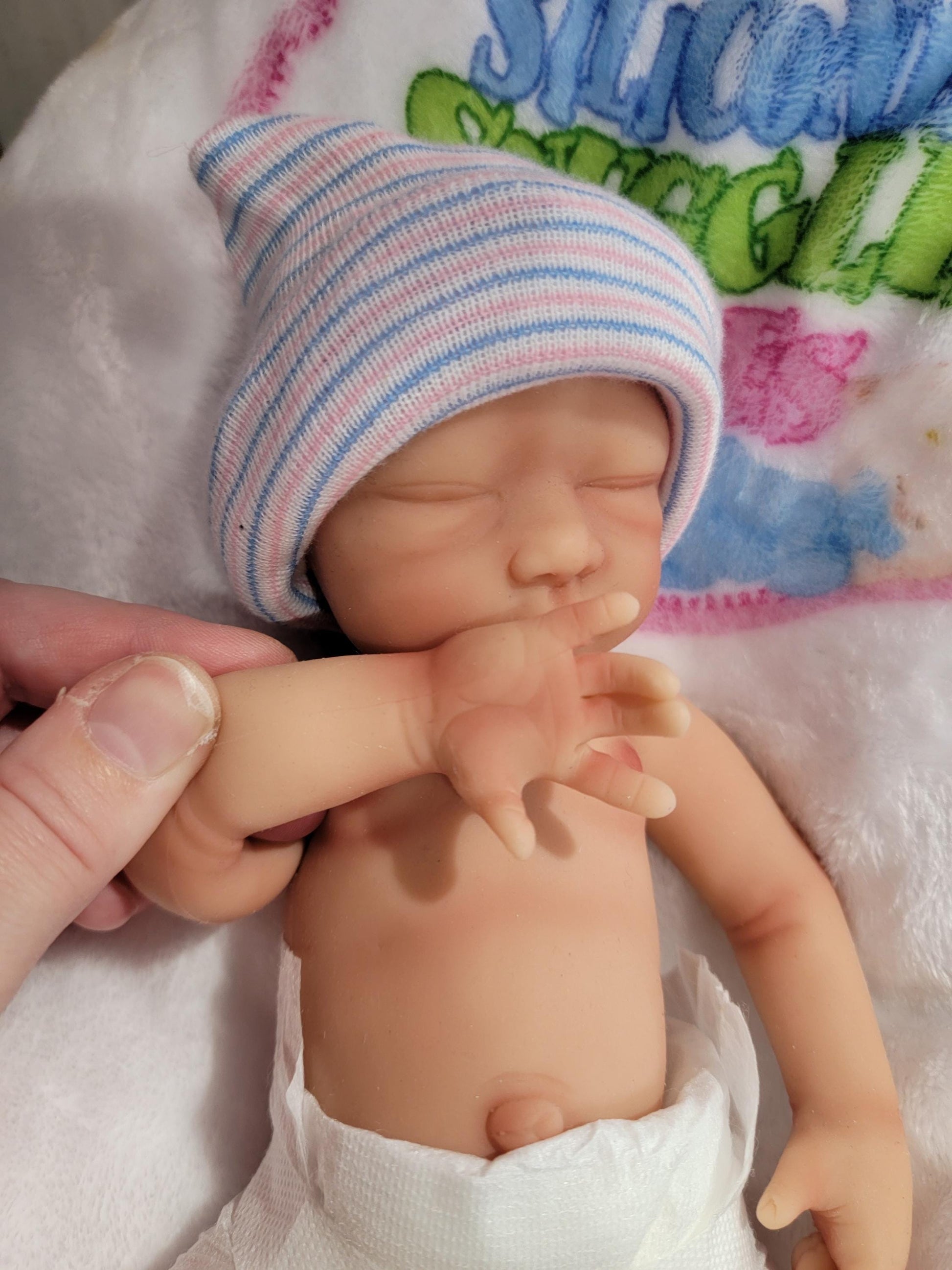 Handmade 12" Silicone Baby Doll "Quinn" Enhanced Realism Edition