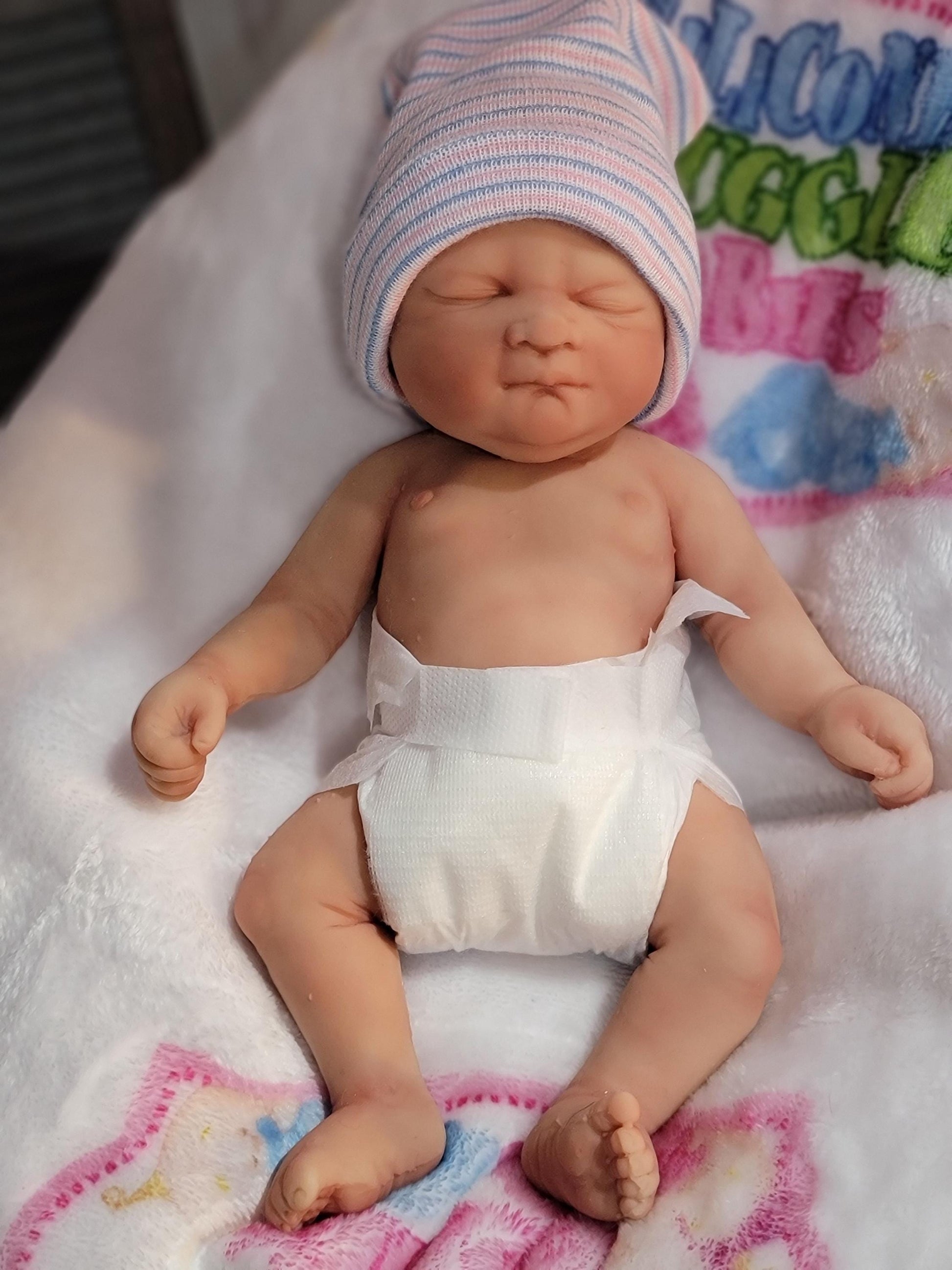 Silicone Baby Doll 10 inch Girl or Boy "Laila" or "Liam"