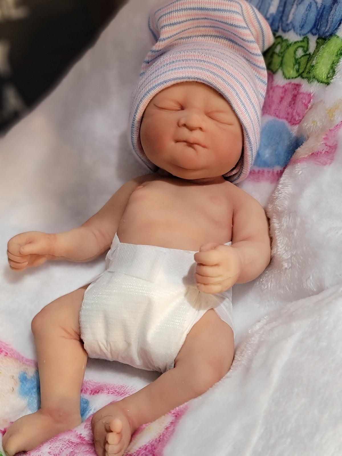 Authentic 10" Silicone Baby Doll "Laila or "Liam" Enhanced Realism Edition Handmade by Artist