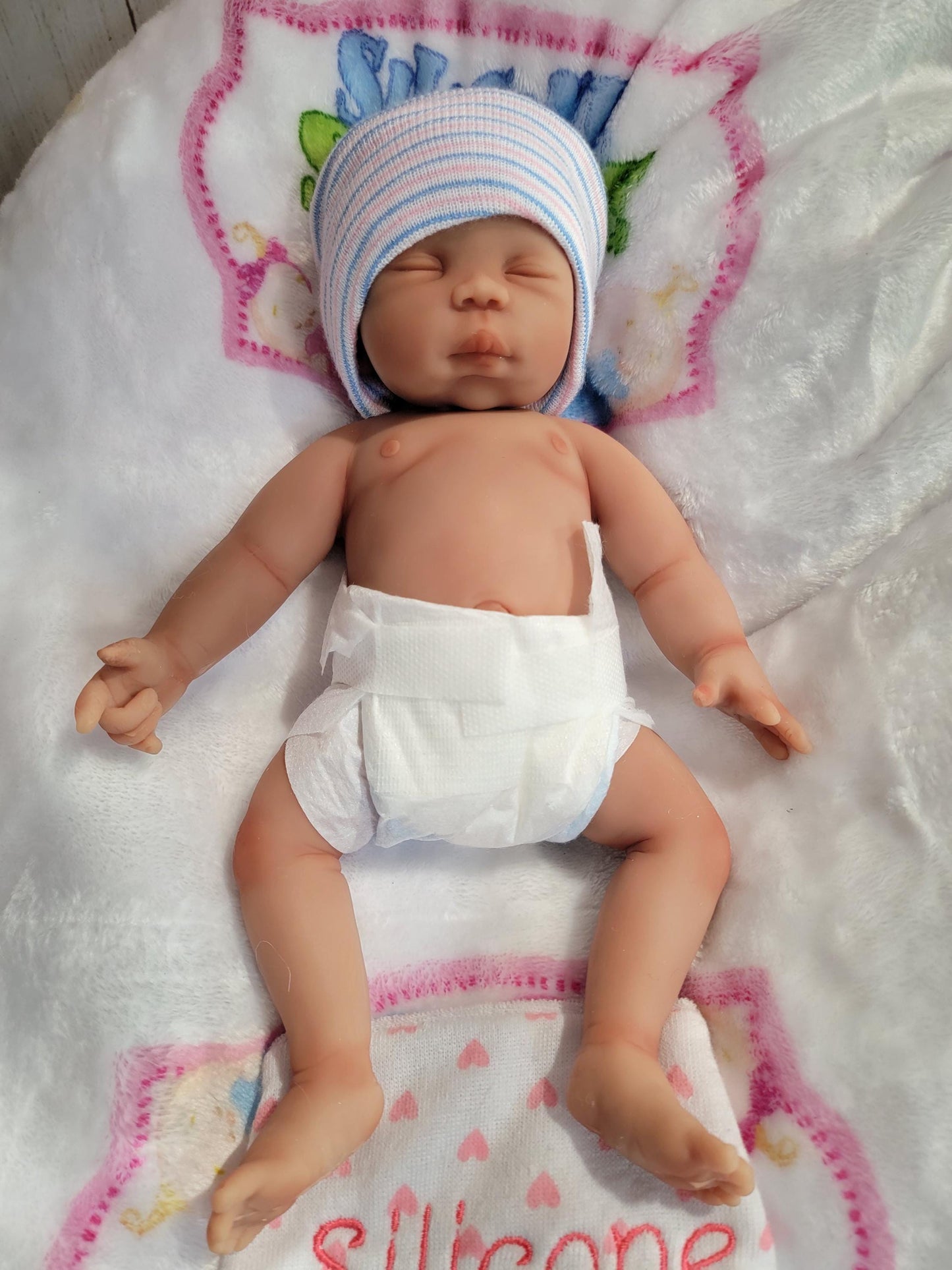 Silicone Baby Doll 10 inch Boy or Girl "Casey"