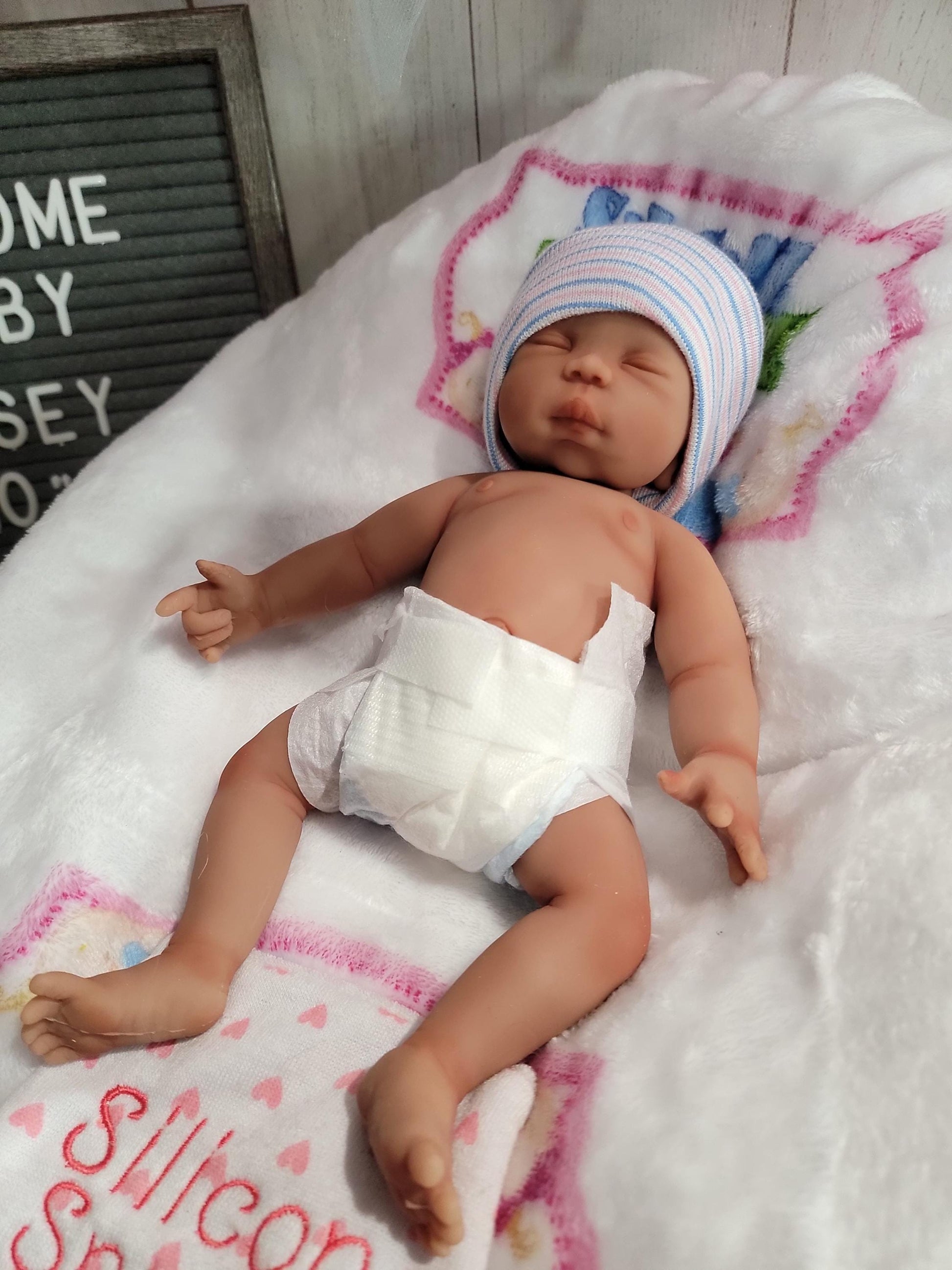 Silicone Baby Doll 10 inch Boy or Girl "Casey"