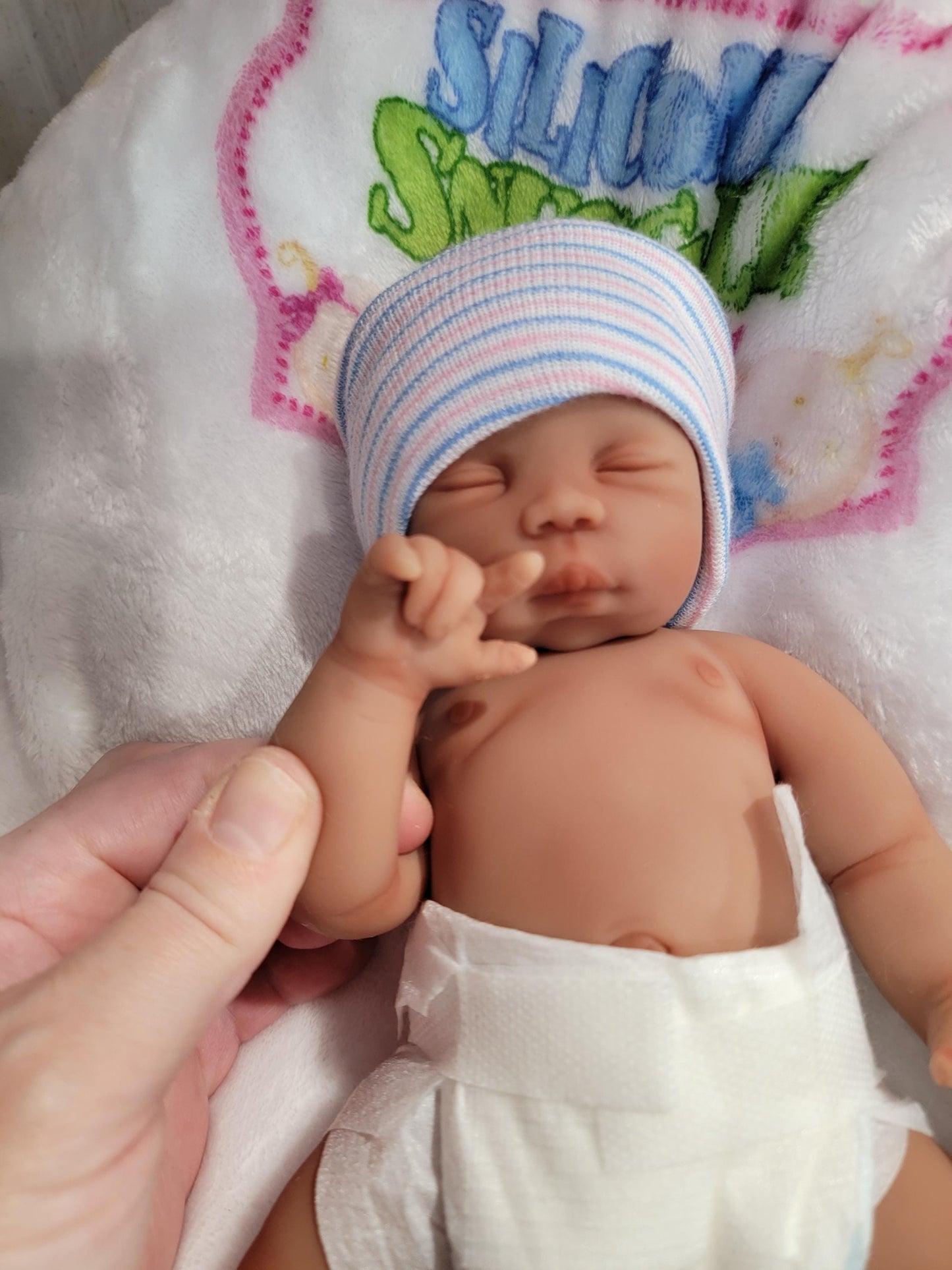 Handmade 10" Silicone Baby Doll - "Casey" Enhanced Realism Edition