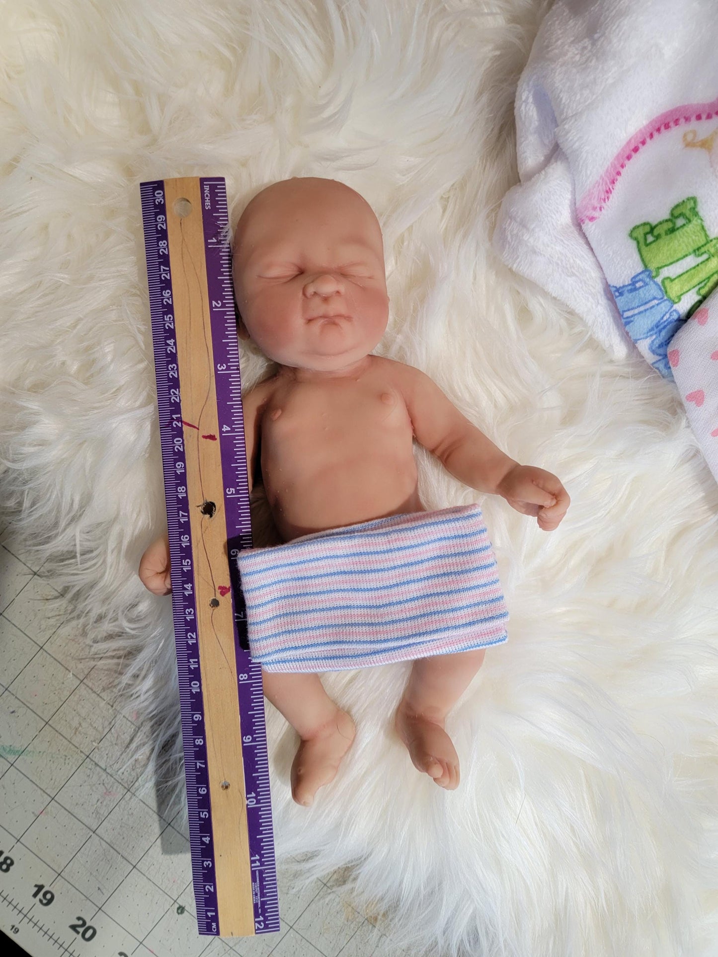 Handmade 10" Silicone Baby Doll "Laila or "Liam" Enhanced Realism Edition