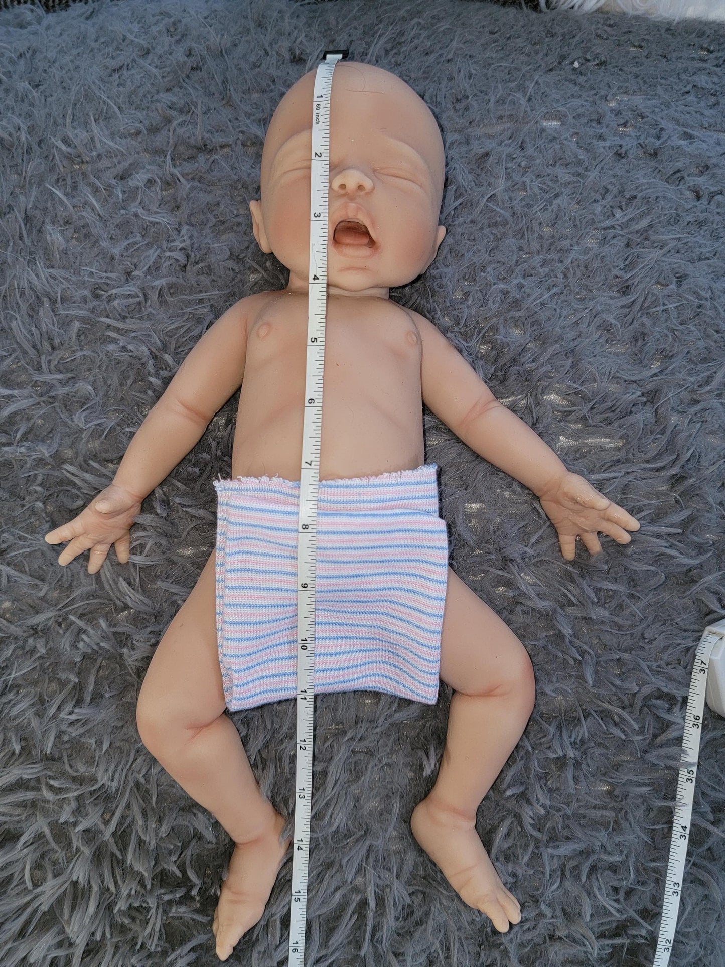 Authentic 16" Silicone Baby Doll "Charlie" Enhanced Realism Edition Handmade by Artist