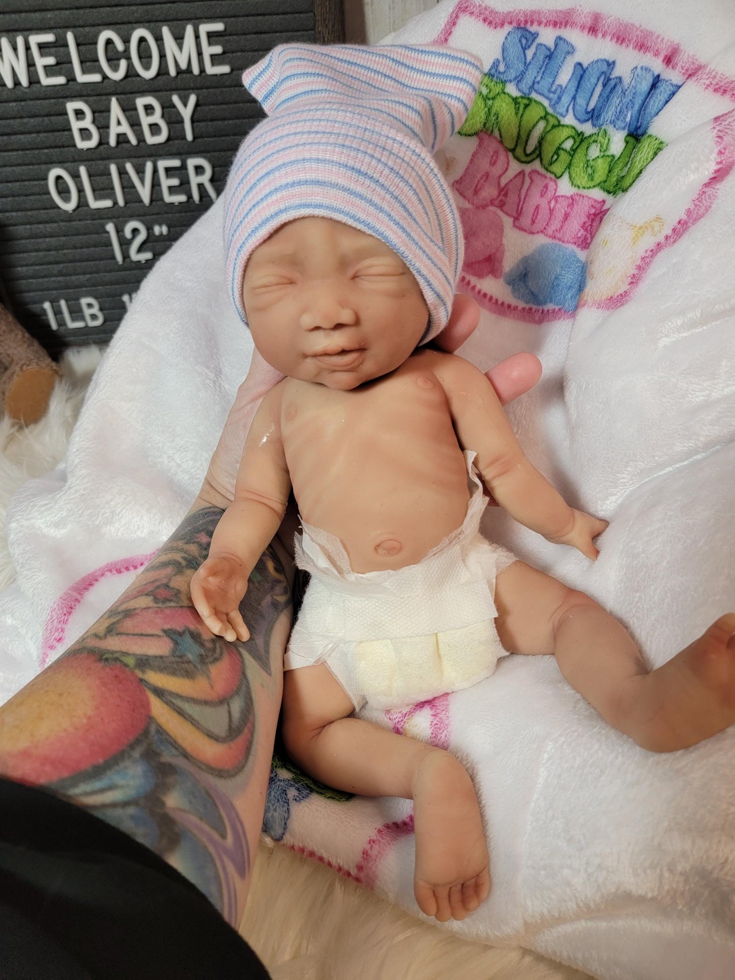 Silicone Baby Boy Doll 12 inch "Oliver"