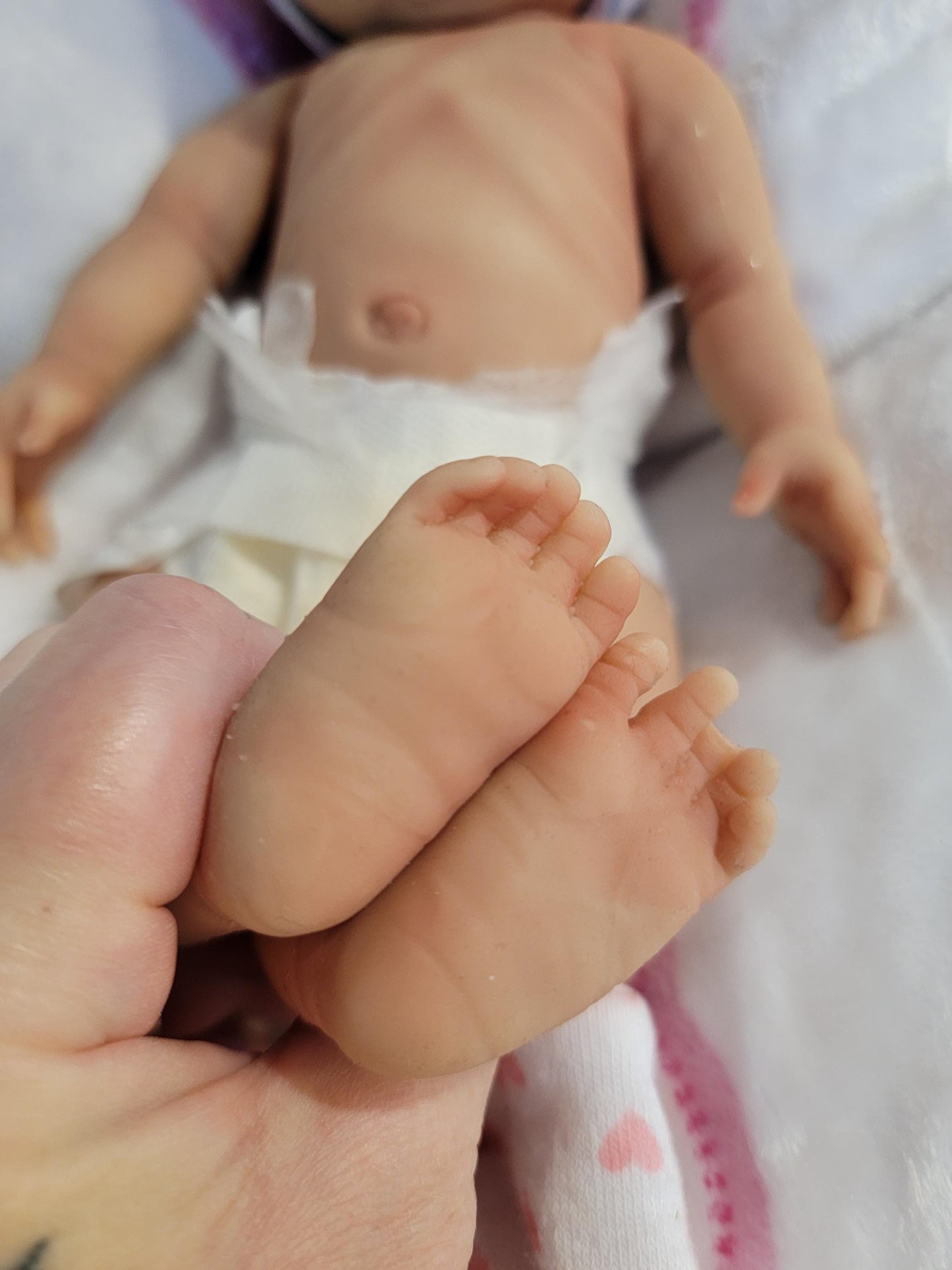Authentic 12" Silicone Baby Doll "Oliver" Boy Enhanced Realism Edition Handmade by Artist