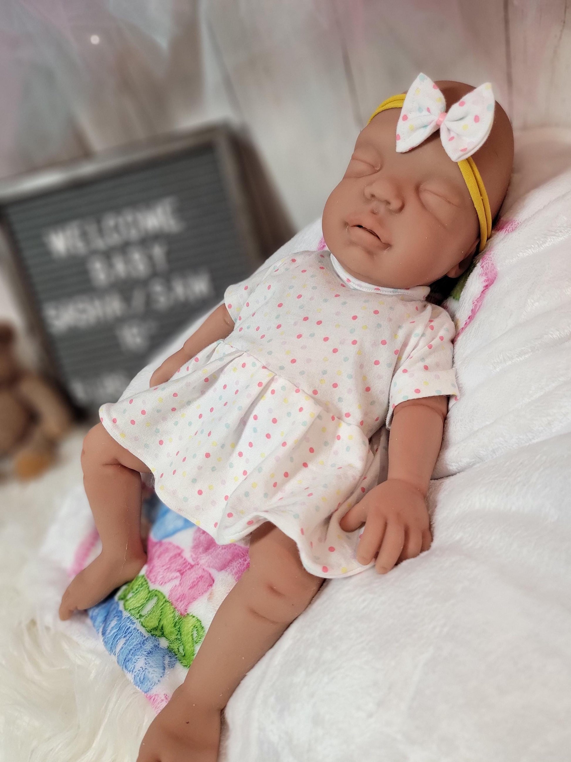 Silicone Baby Doll 16 inch Boy or Girl "Sasha" or "Sam"