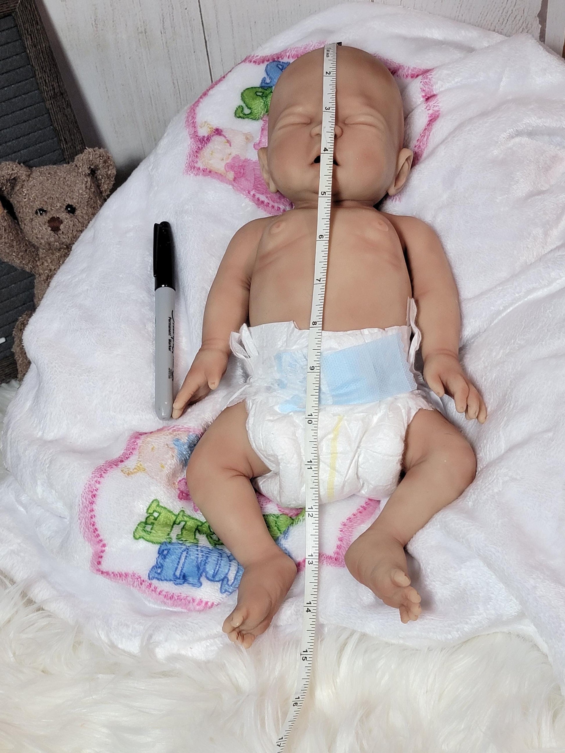 Handmade 15" Silicone Baby Doll "Tyler" Enhanced Realism Edition