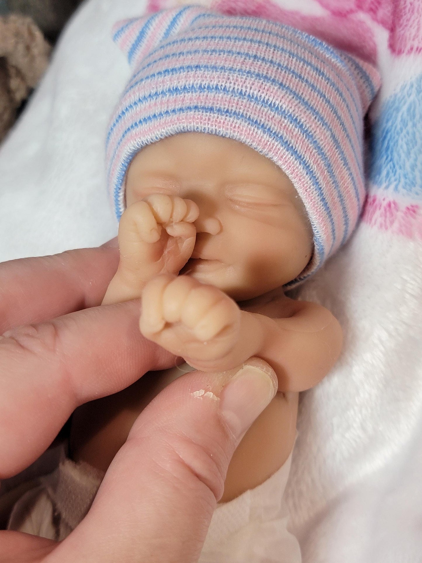Authentic 7" Silicone Baby Doll - Madison or Matthew Enhanced Realism Edition Handmade by Artist
