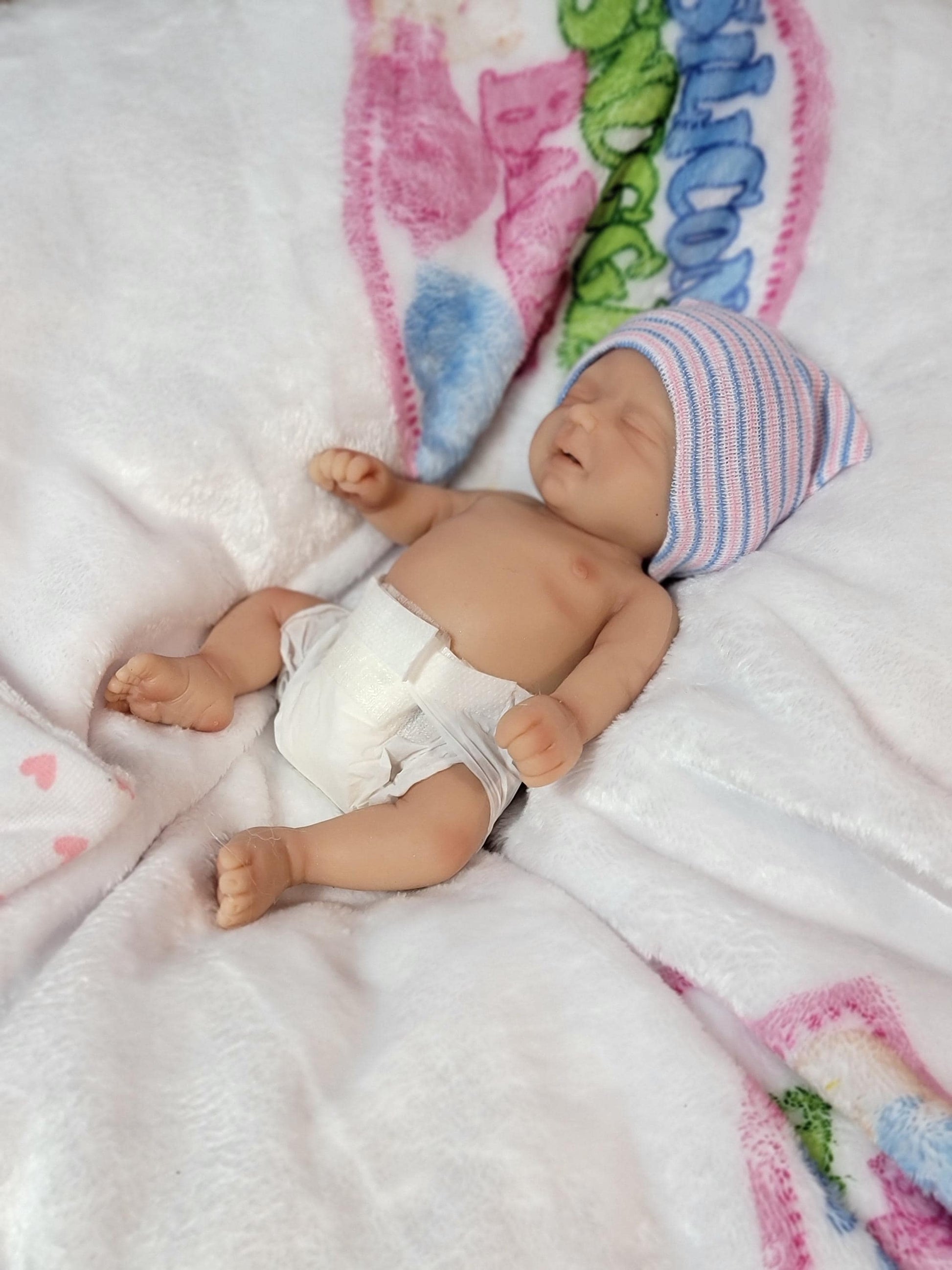 Silicone Baby Doll 7 inch Boy or Girl "Madison" or "Matthew"