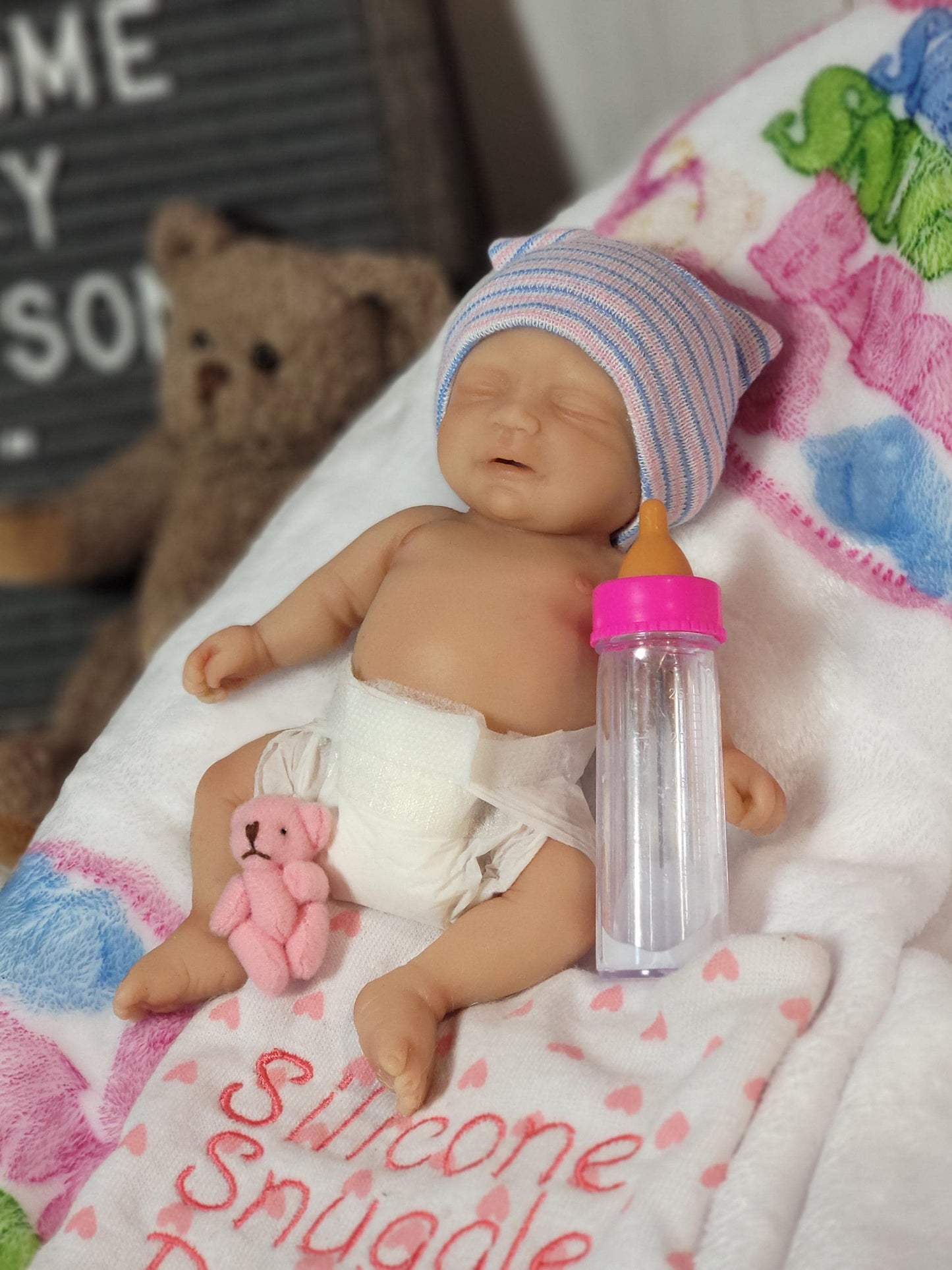 Silicone Baby Doll 7 inch Boy or Girl "Madison" or "Matthew"