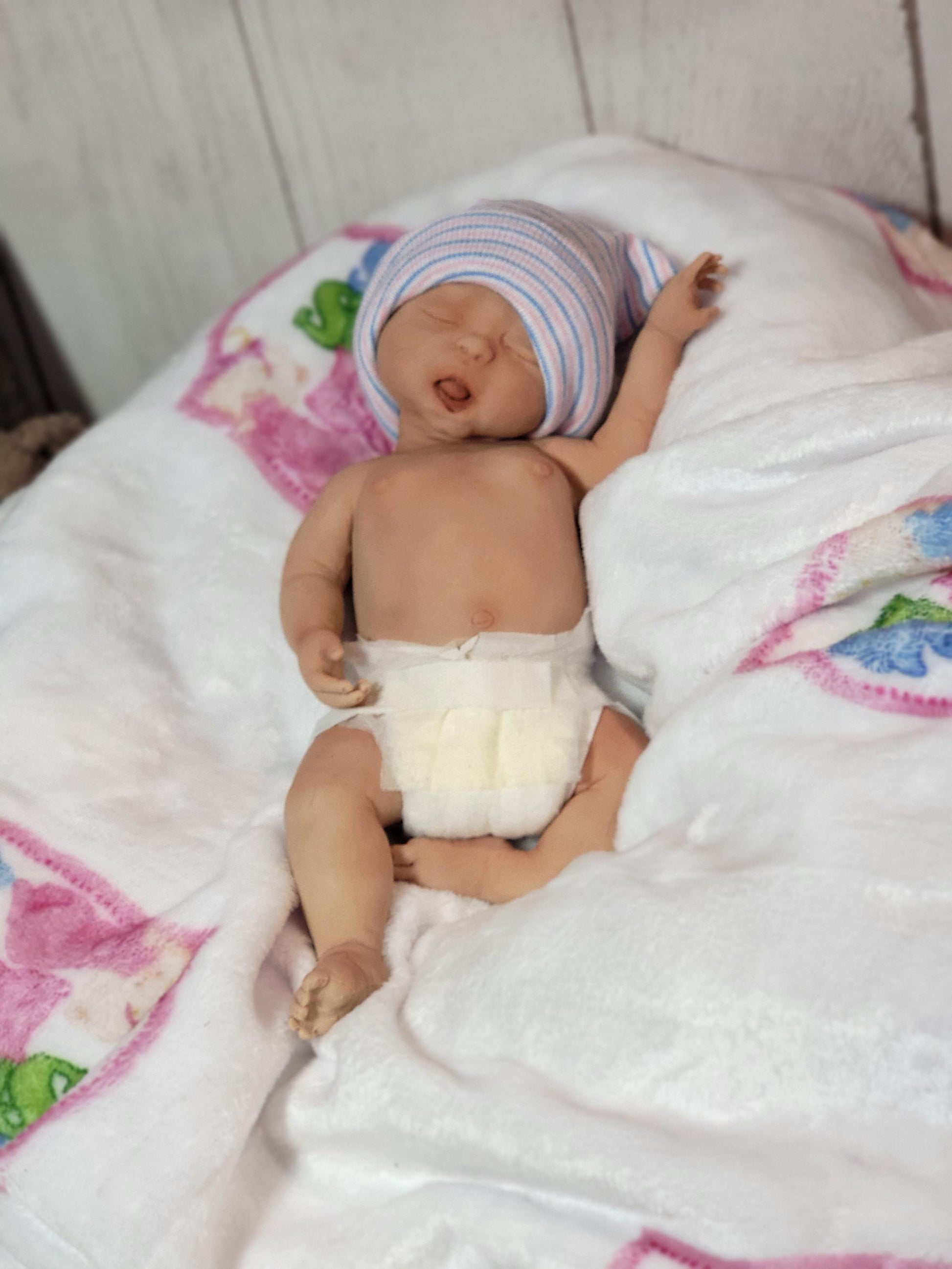 Silicone Baby Doll 12 inch Boy or Girl "Angelica" or "Arthur"