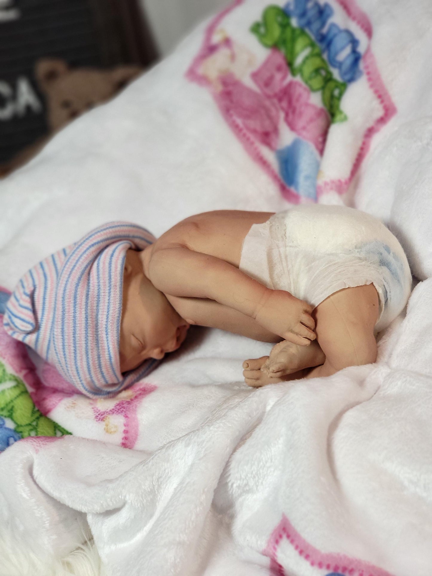 Silicone Baby Doll 12 inch Boy or Girl "Angelica" or "Arthur"