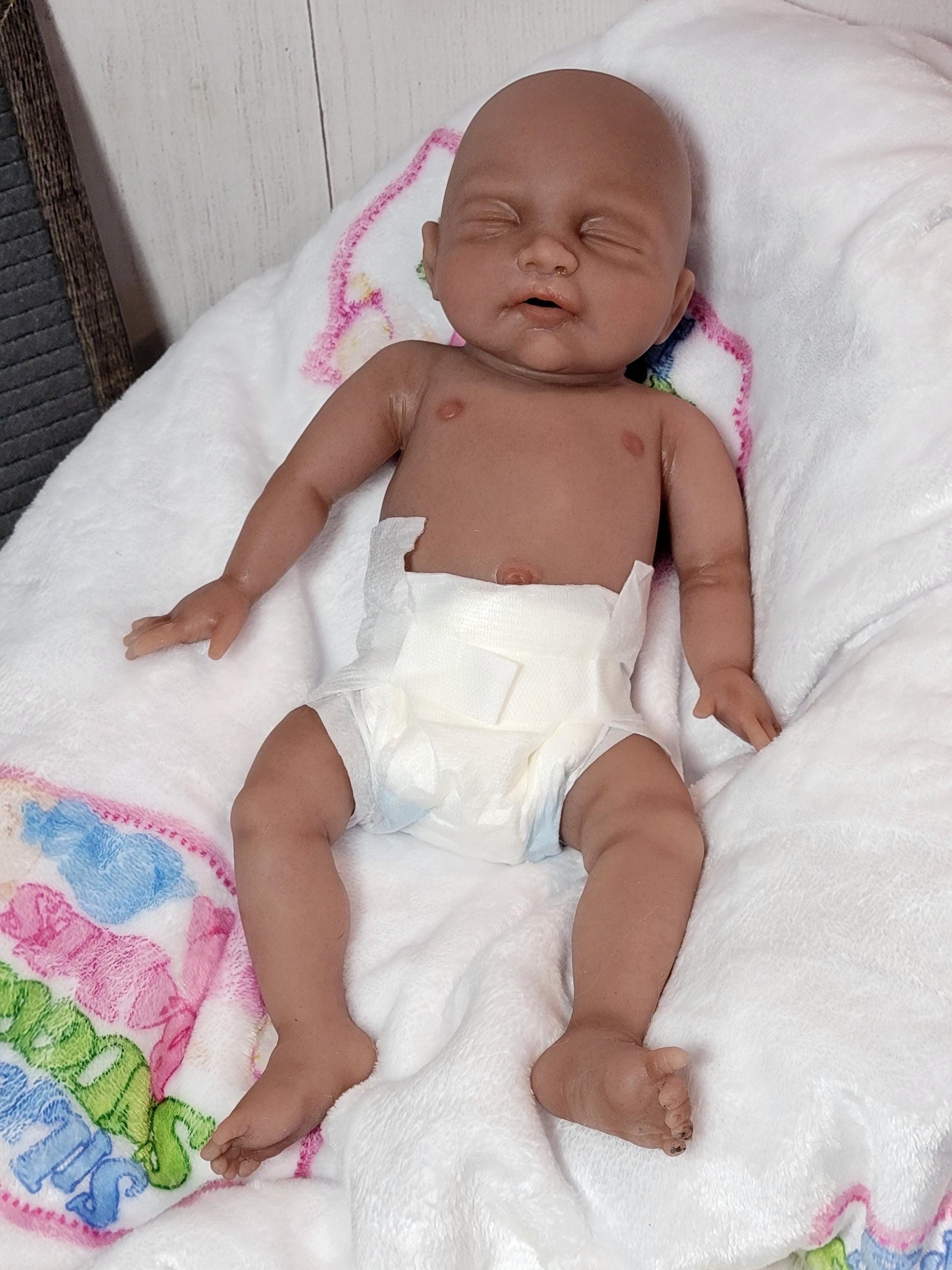 Handmade 14" Silicone Baby Doll Enhanced Realism Edition - Emerson