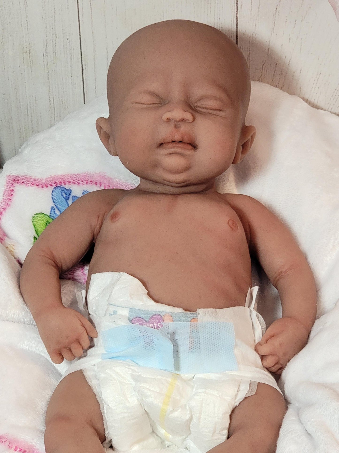 Authentic 16" Silicone Baby Doll - Abigail or Abraham Enhanced Realism Edition Handmade by Artist