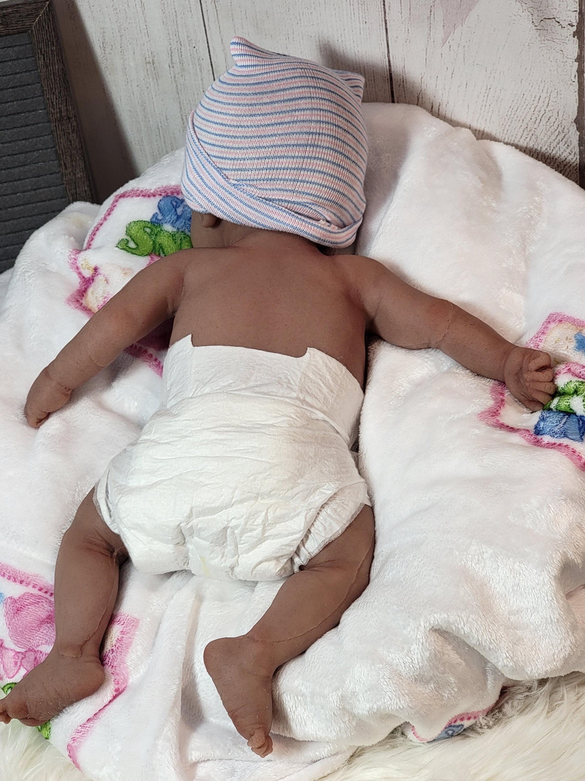 Handmade 16" Silicone Baby Doll - Abigail or Abraham Enhanced Realism Edition