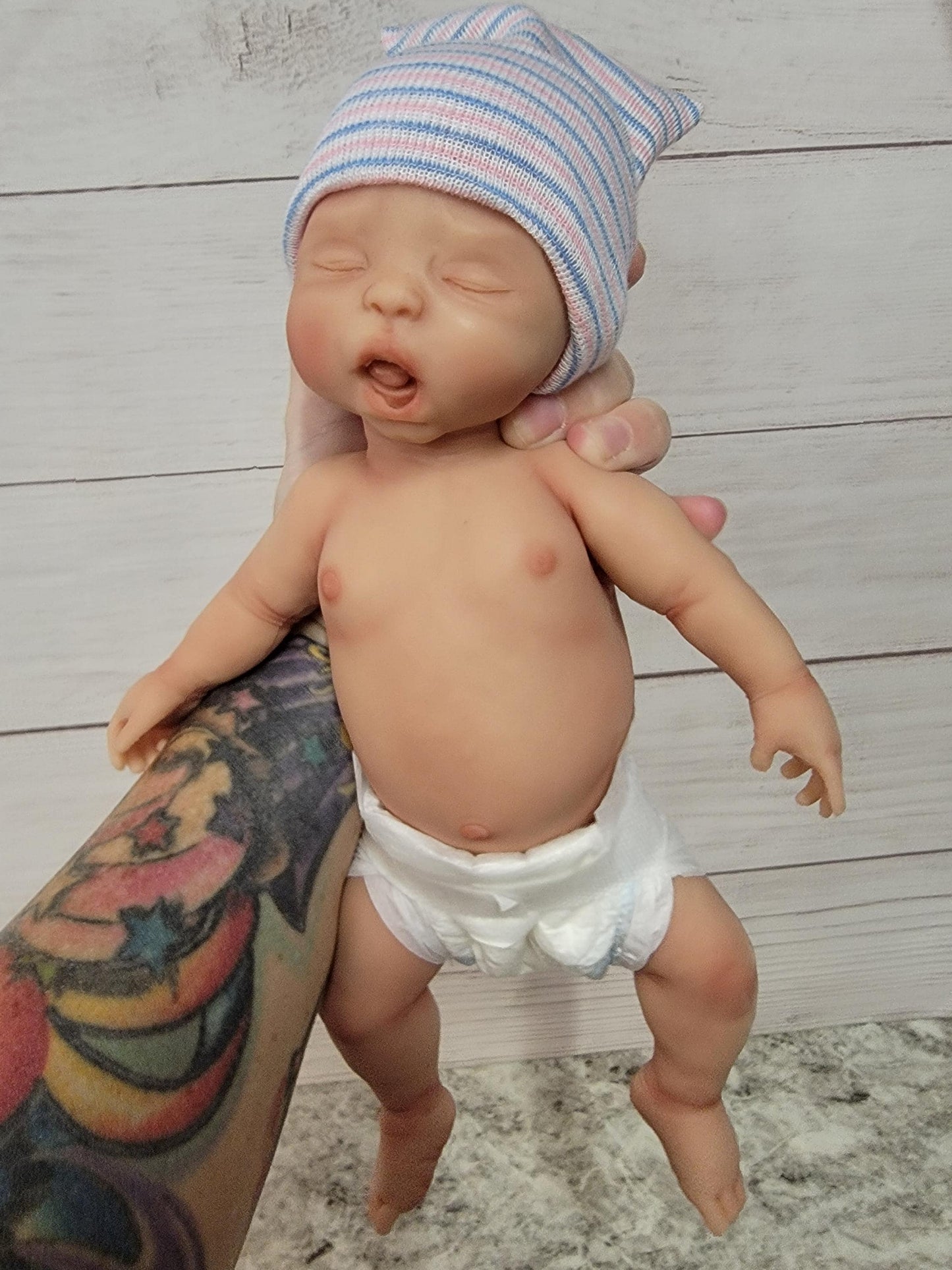 Silicone Baby Doll 12 inch Boy or Girl "Angelica" or "Arthur"