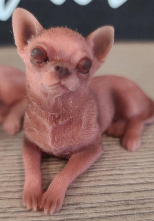 3" Silicone Chihuahua Dog Shelf Sitter