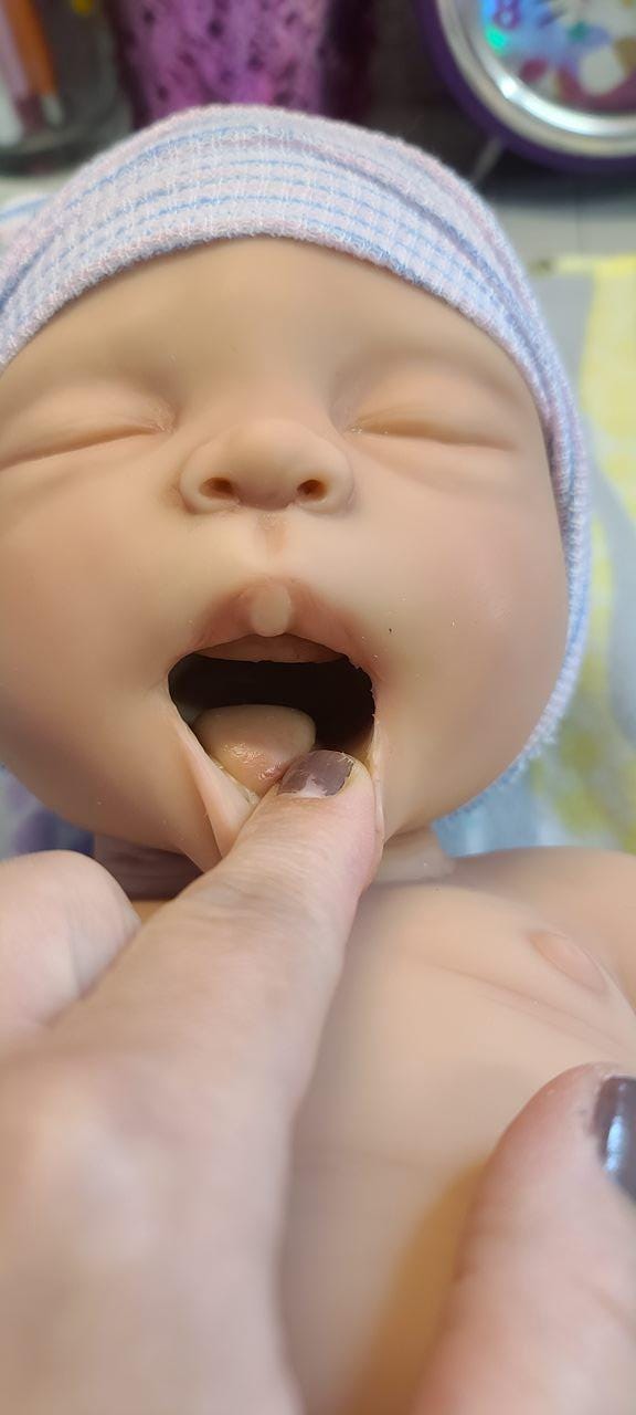 Handmade 22" Silicone Baby Doll "Riley" Enhanced Realism Edition