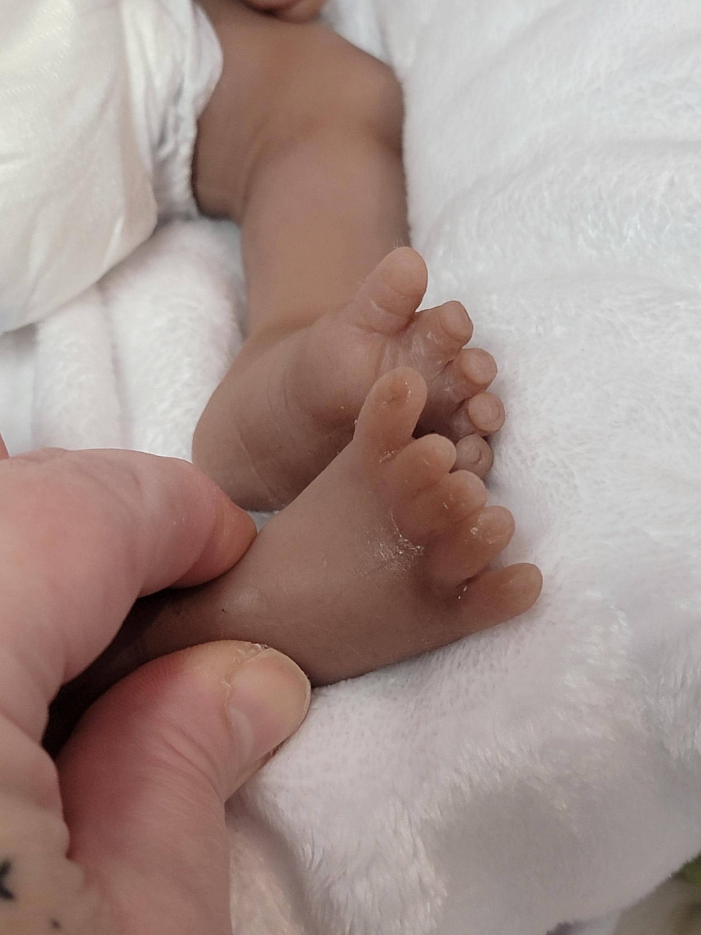 Handmade 14" Silicone Baby Doll "Tabitha" or "Tony" Enhanced Realism Edition